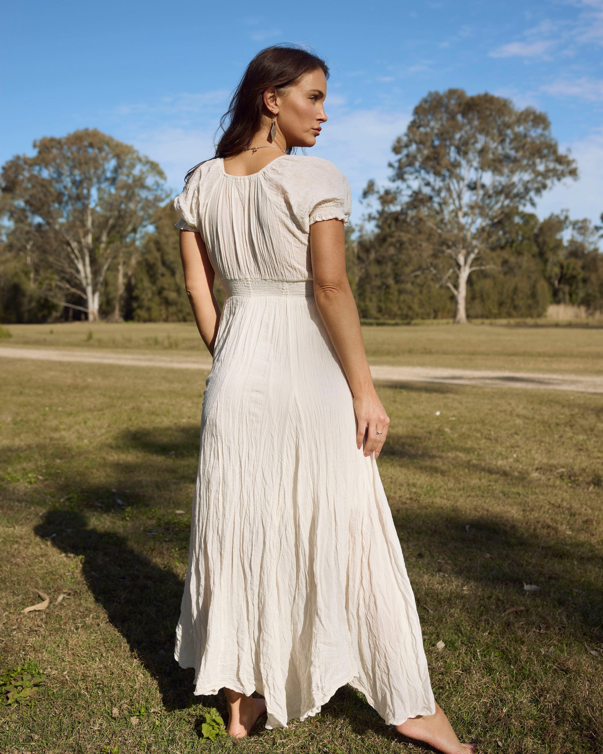 BRIGITTE MAXI DRESS VINTAGE CREAM