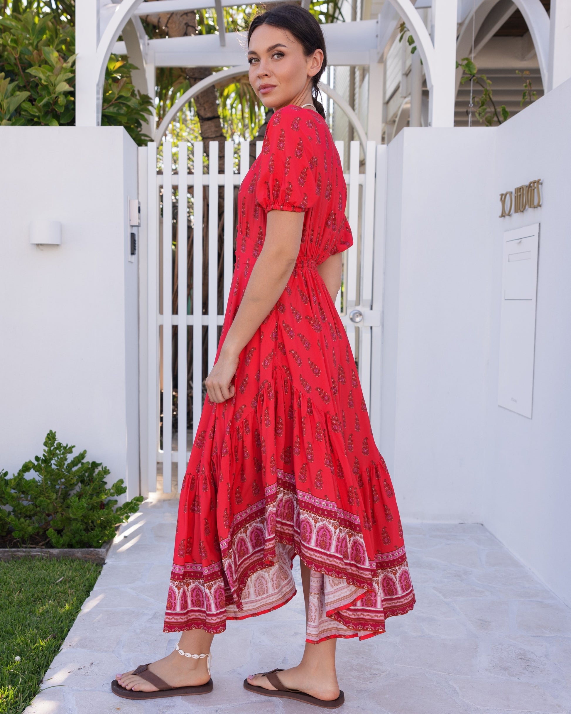 VERA MAXI DRESS WATERMELON SUGAR