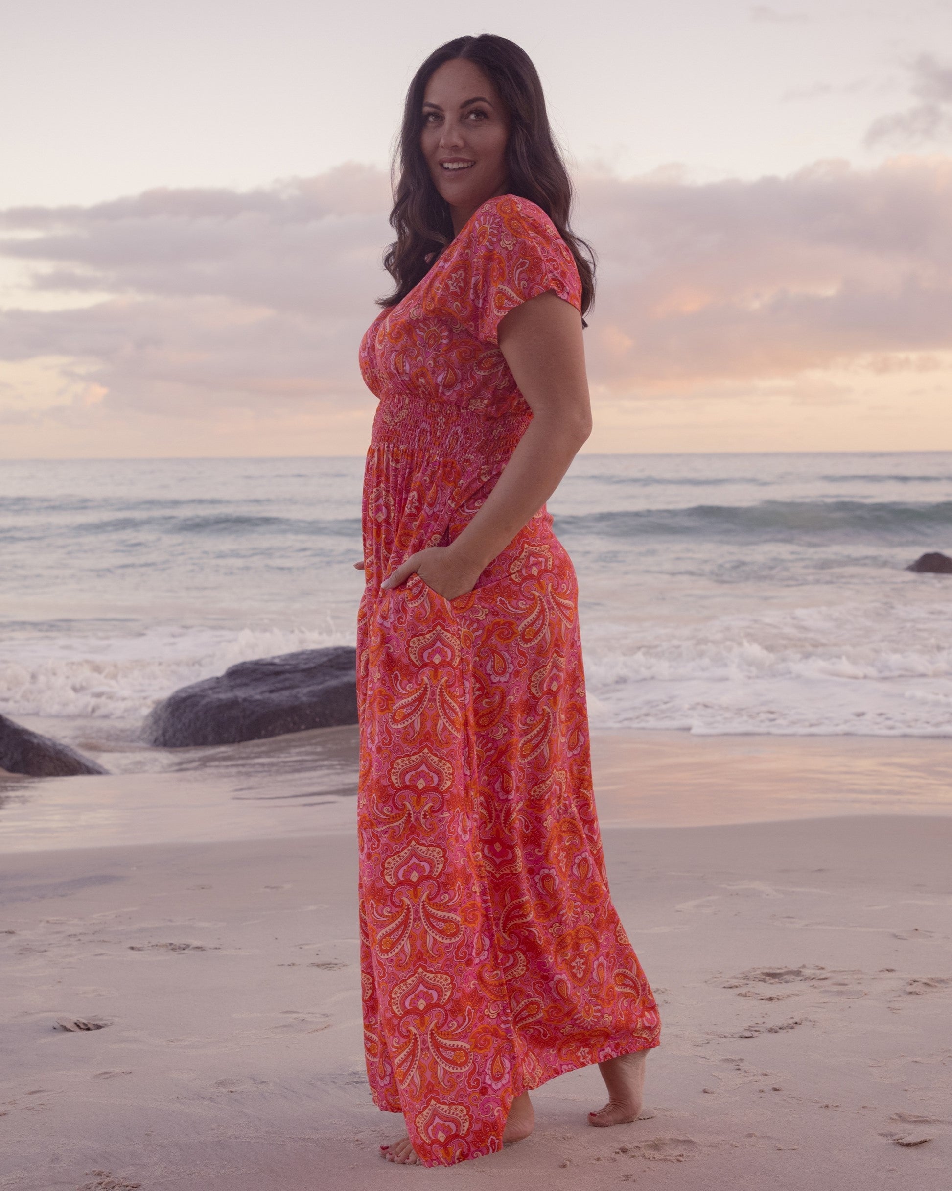 ZEN MAXI DRESS RISING SUN