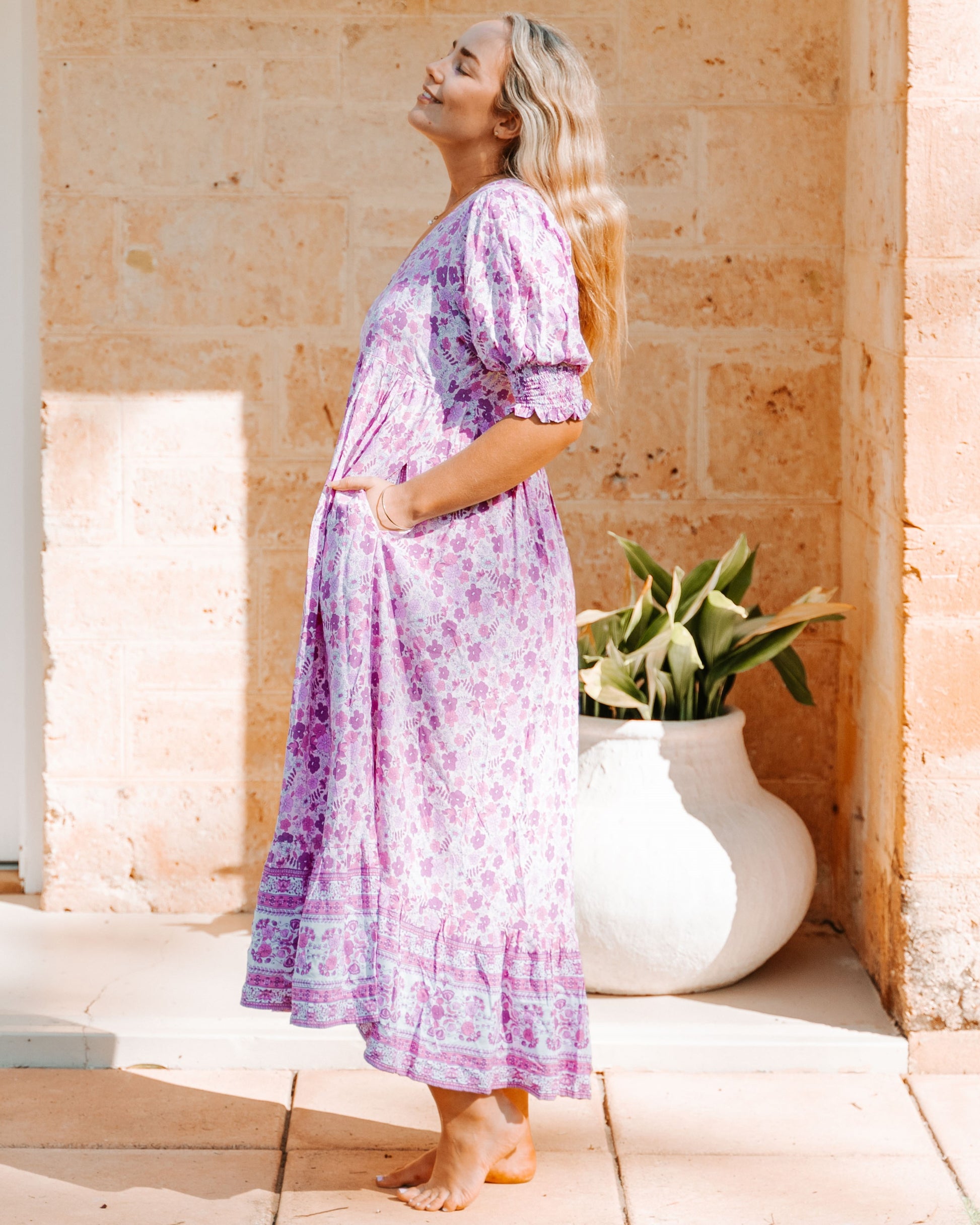 RAYA MAXI DRESS WILDBERRY