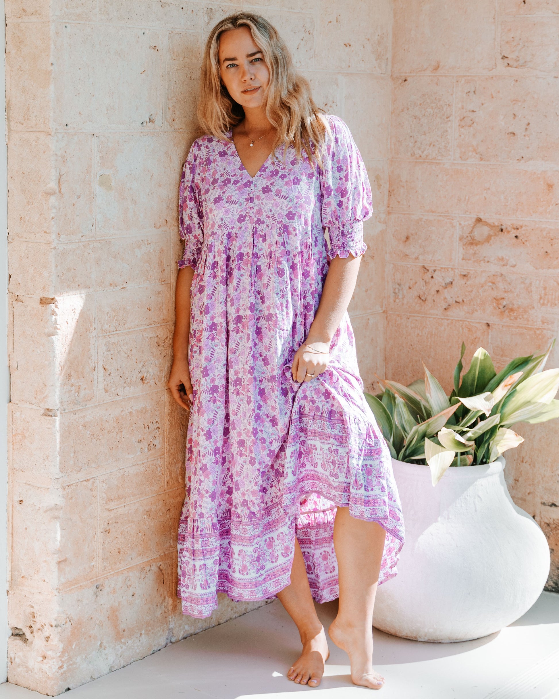 RAYA MAXI DRESS WILDBERRY