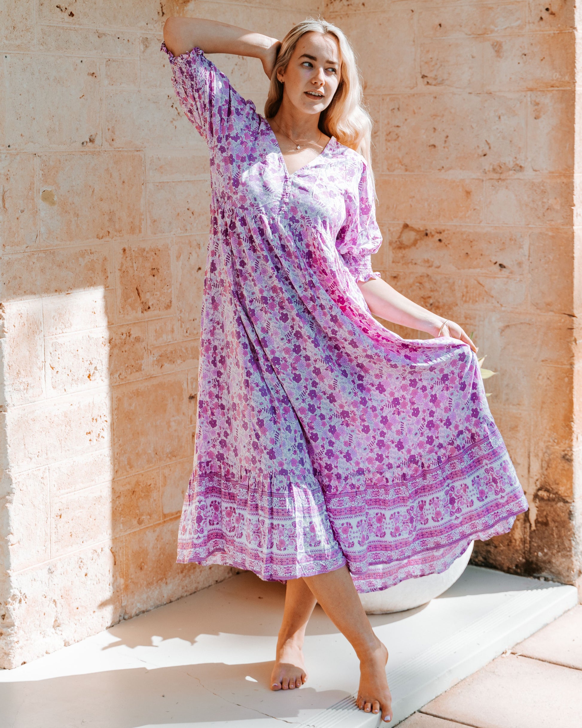 RAYA MAXI DRESS WILDBERRY