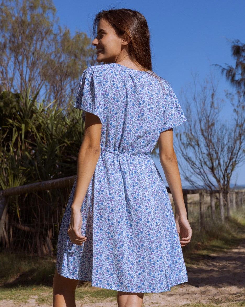 SKYLAR MINI DRESS AZURE