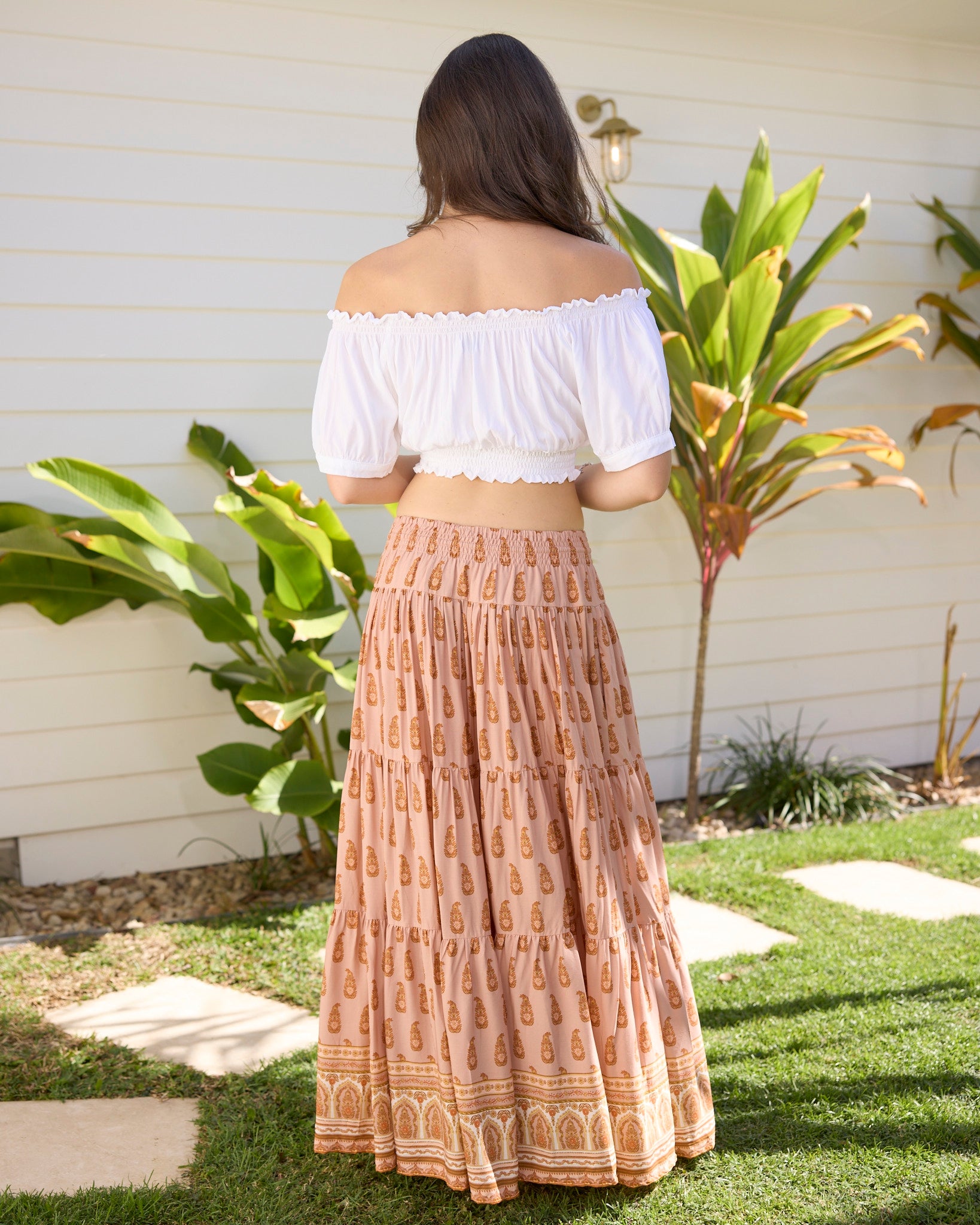 OAKLEY MAXI SKIRT ROSEWOOD