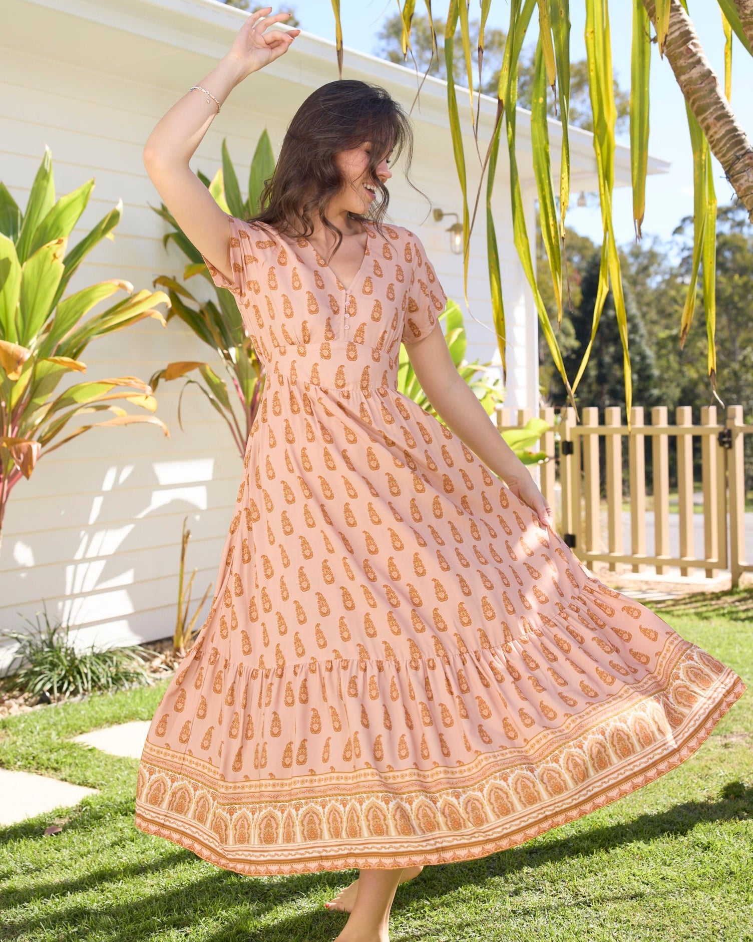 ALICE MAXI DRESS ROSEWOOD