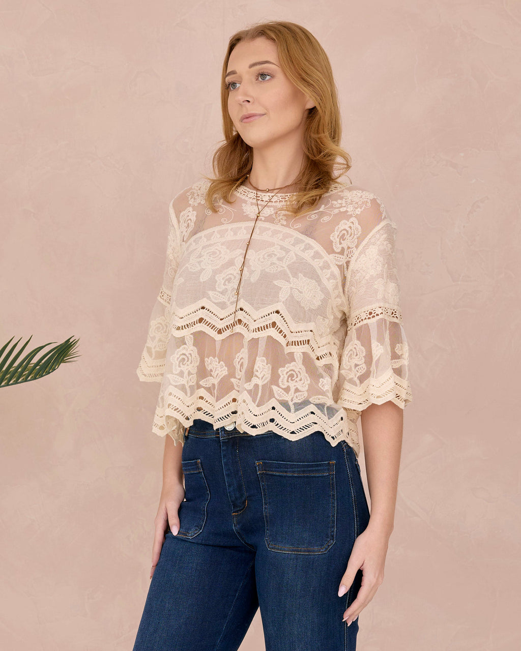 ROSE TOP VINTAGE CREAM