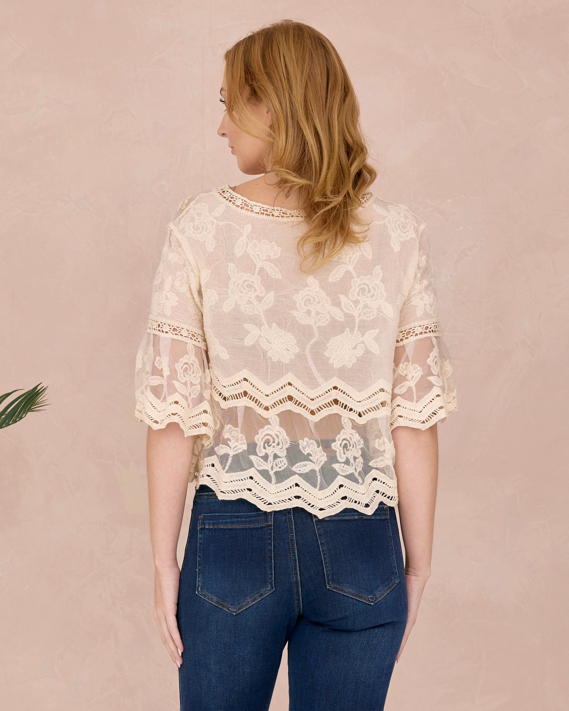 ROSE TOP VINTAGE CREAM