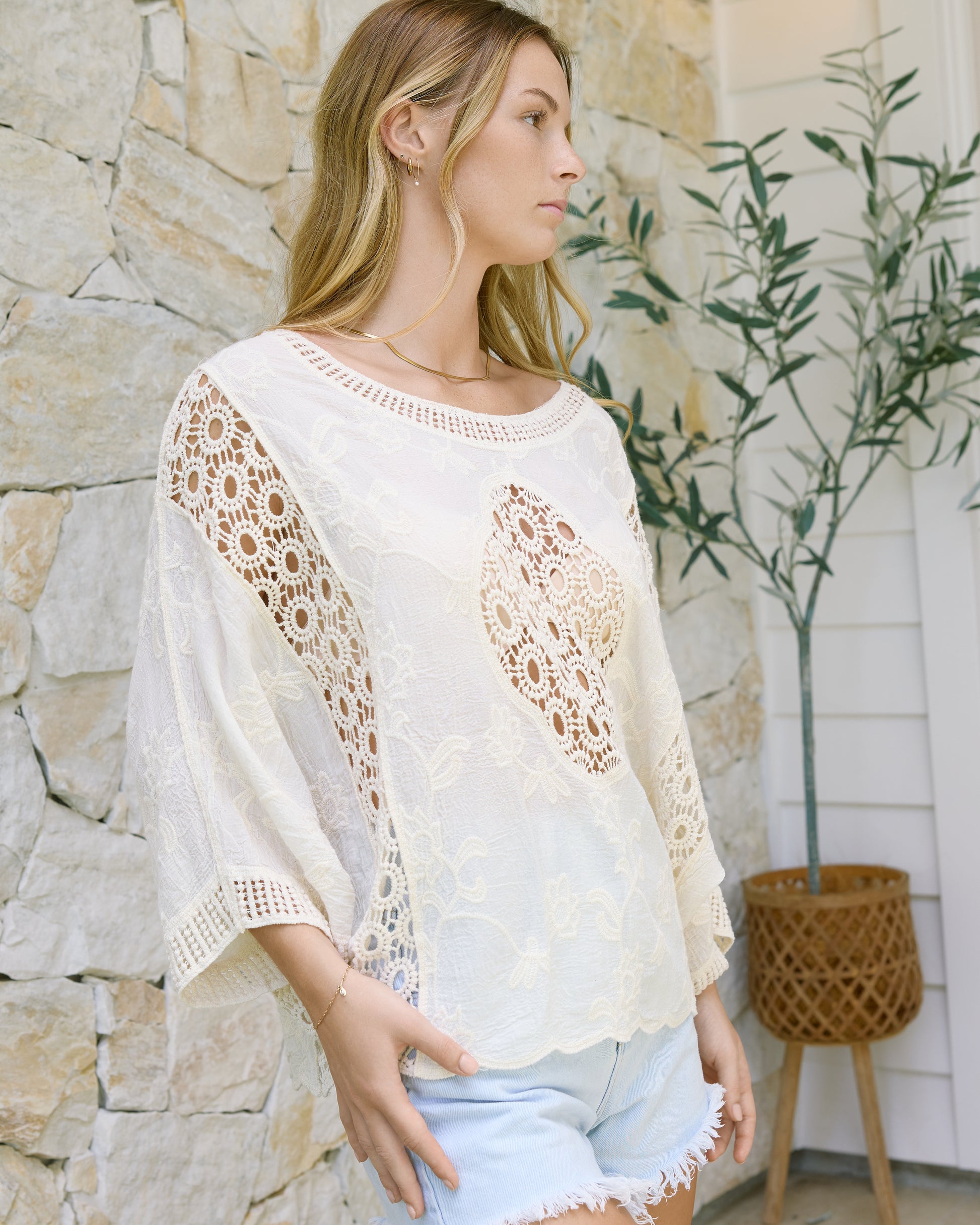 JEMMA TOP VINTAGE CREAM