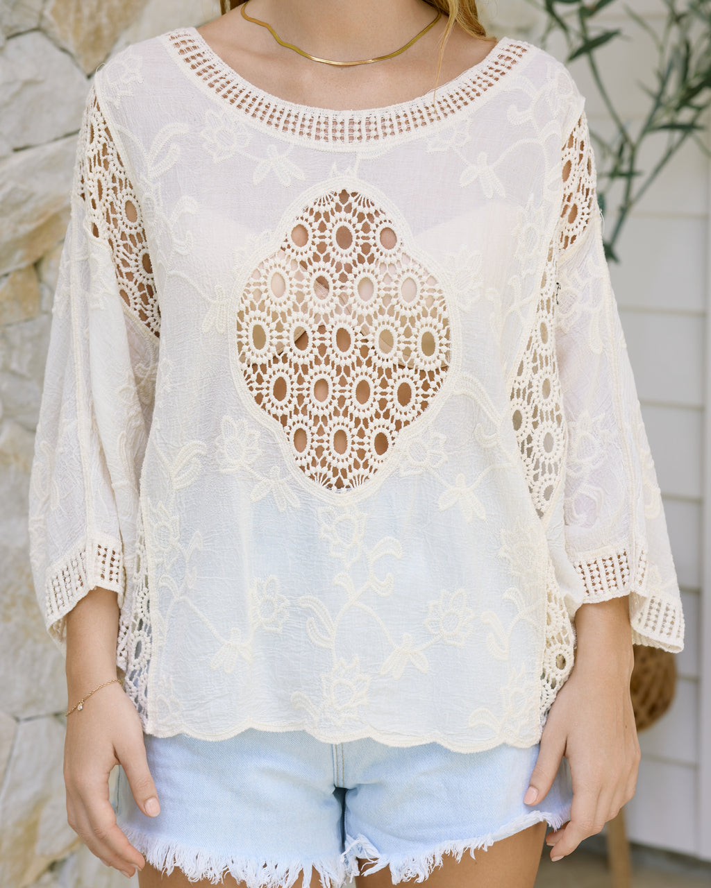 JEMMA TOP VINTAGE CREAM