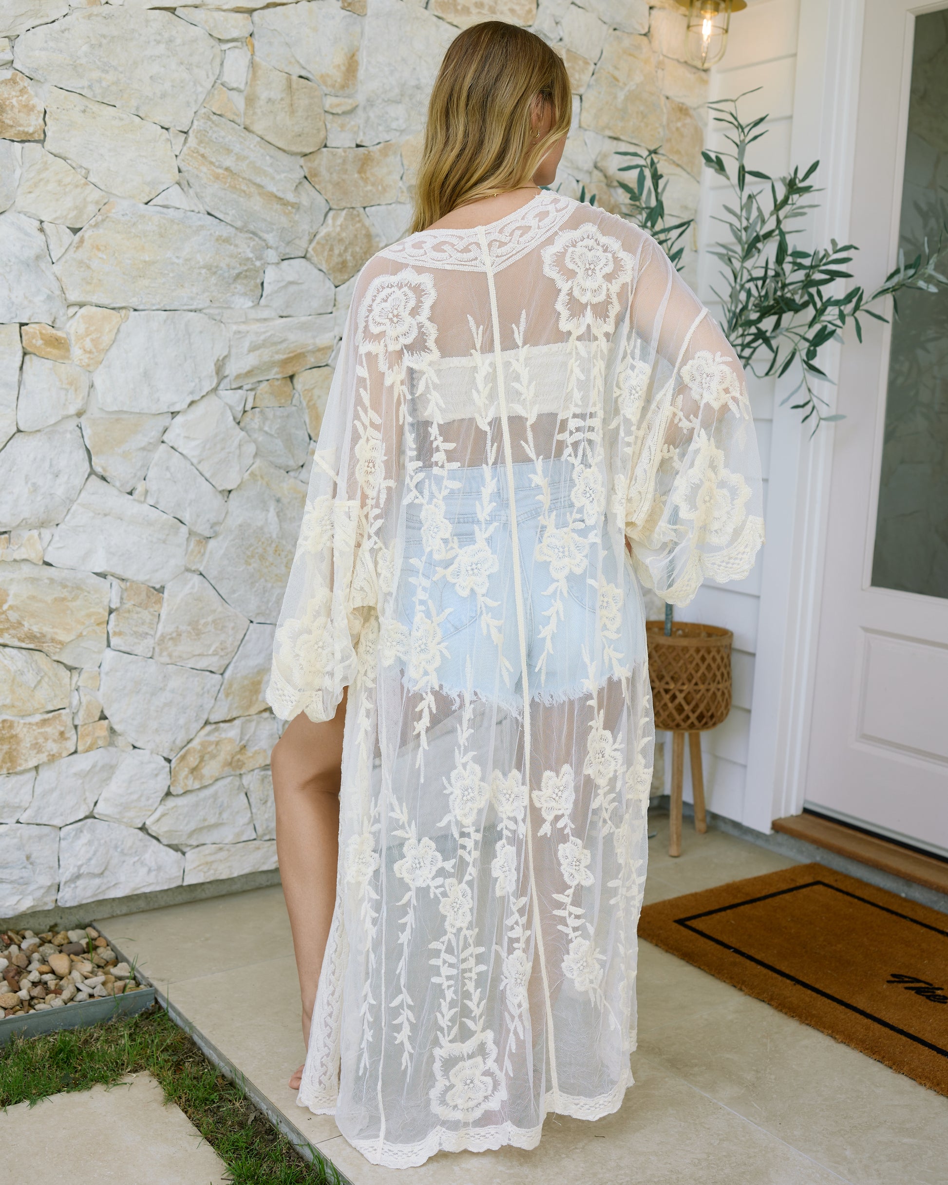 ROSY KIMONO VINTAGE CREAM