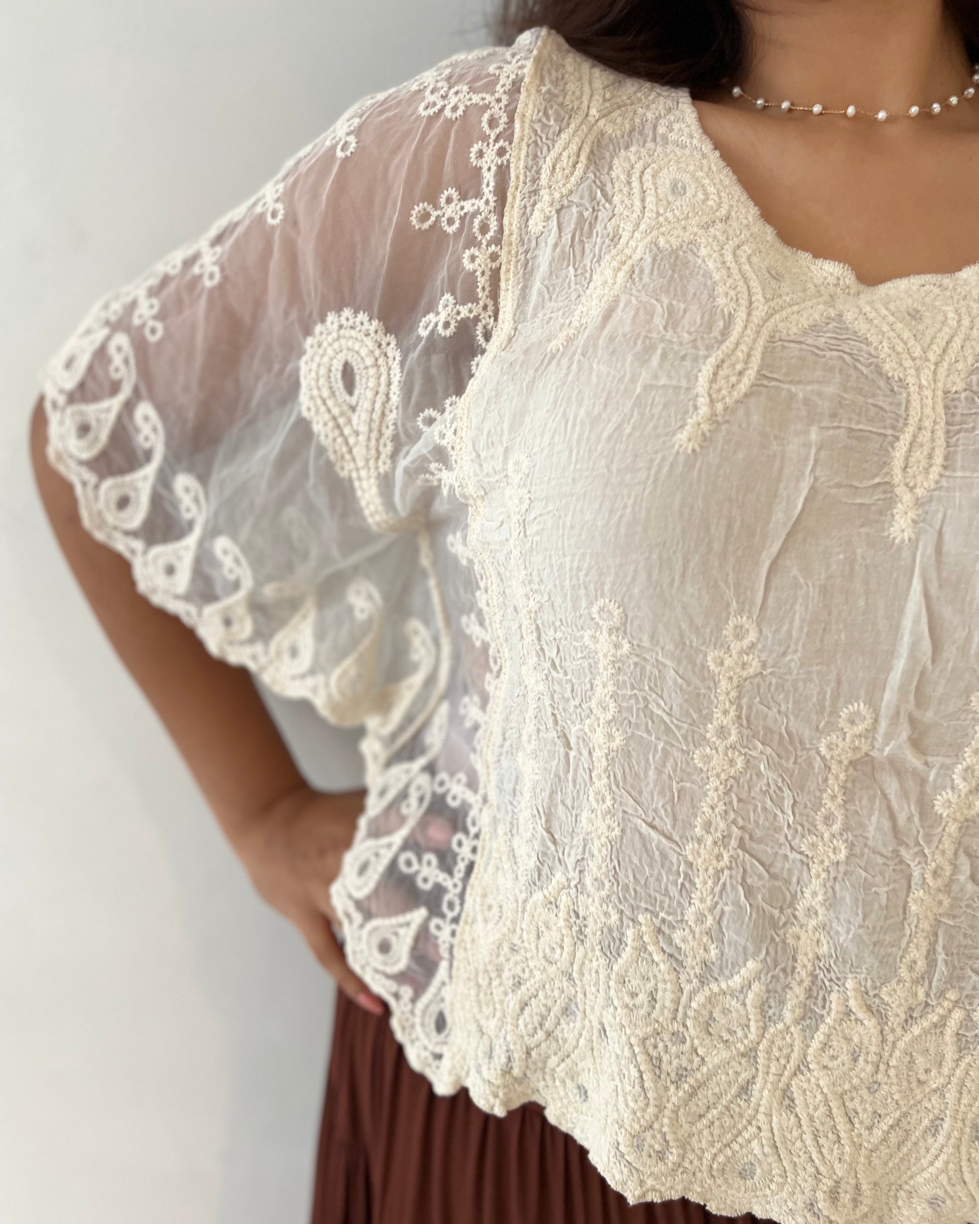 ARIA TOP VINTAGE CREAM