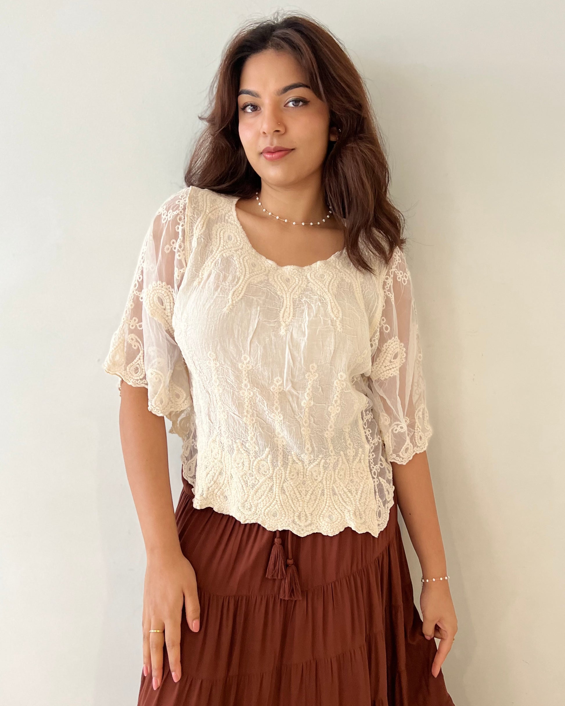 ARIA TOP VINTAGE CREAM