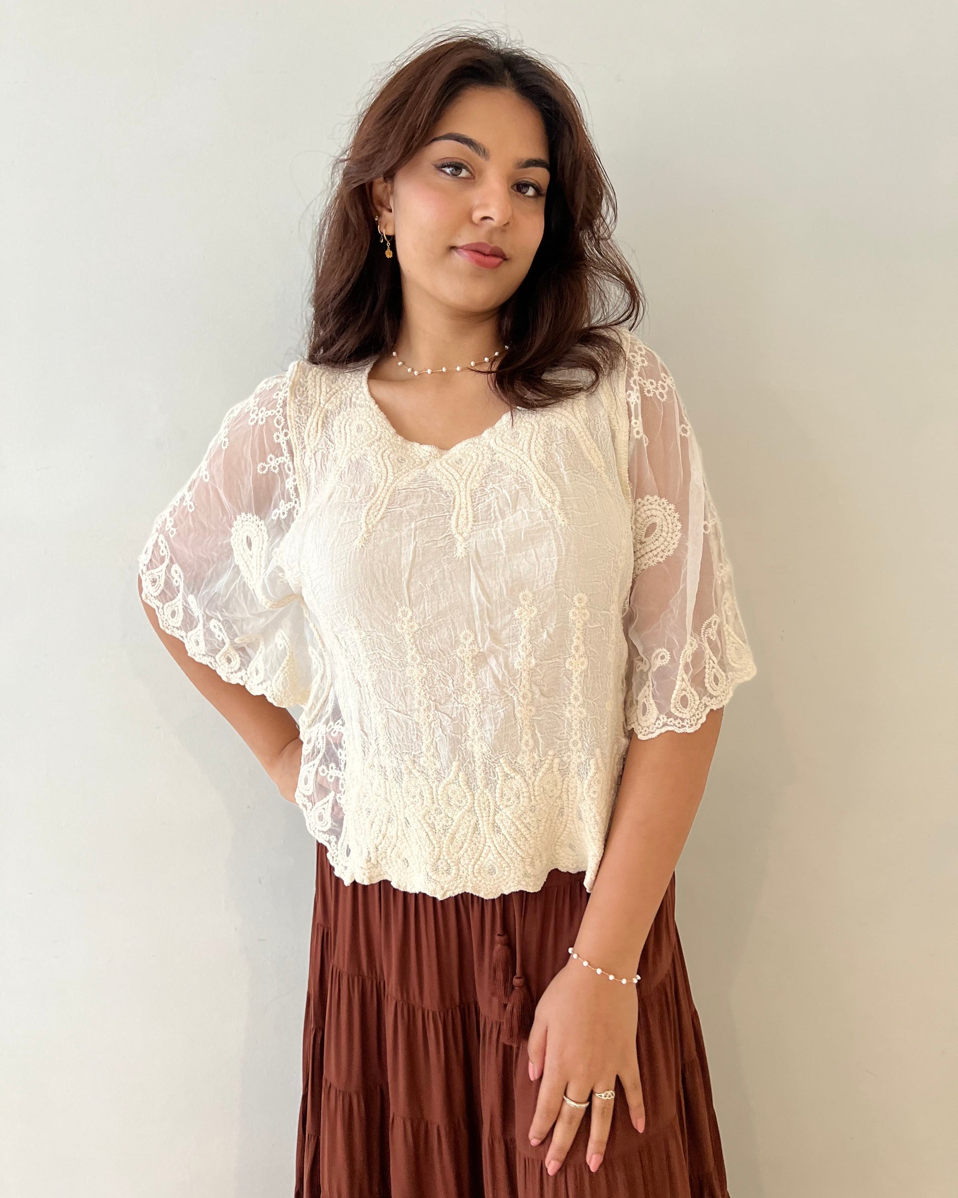 ARIA TOP VINTAGE CREAM