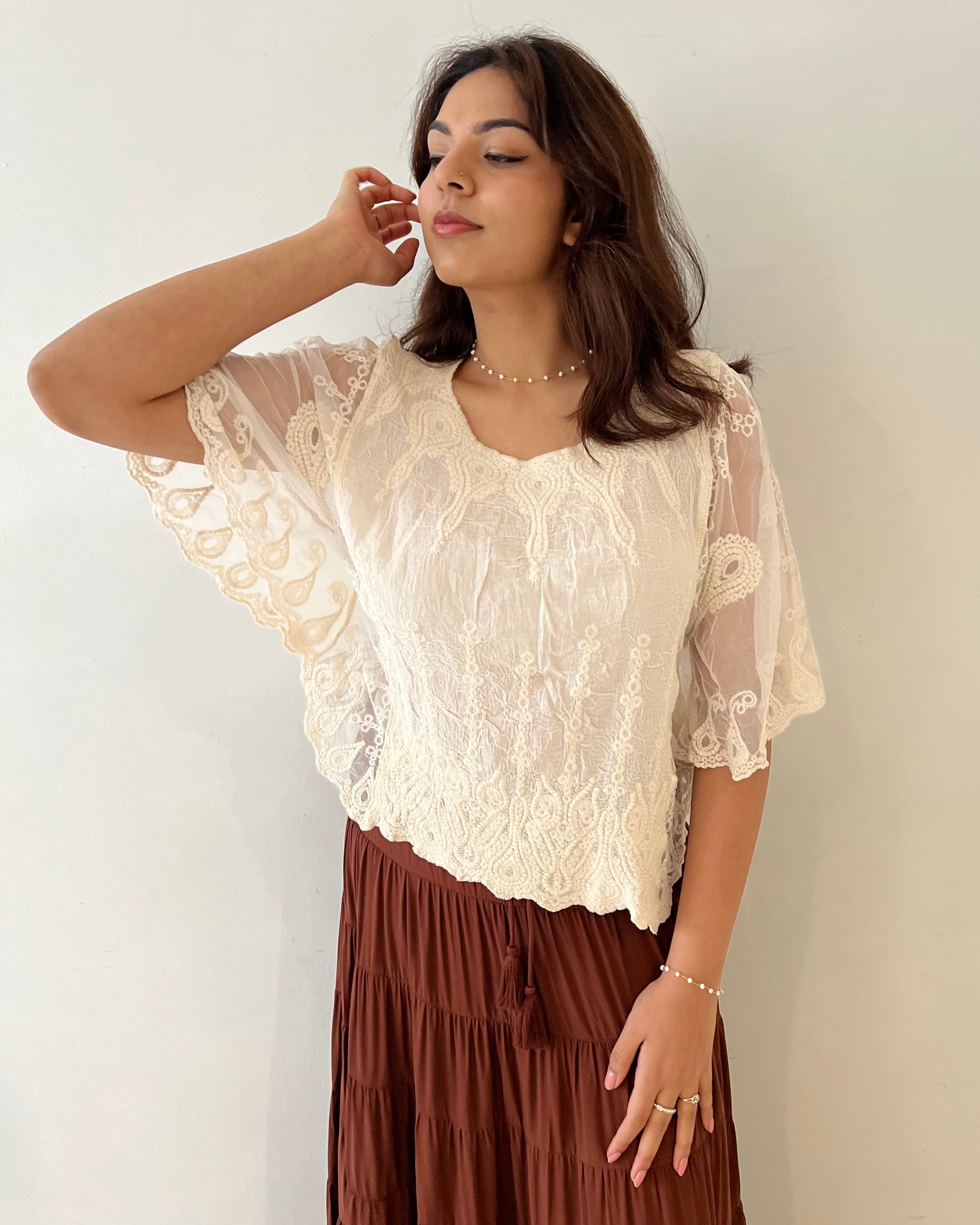 ARIA TOP VINTAGE CREAM