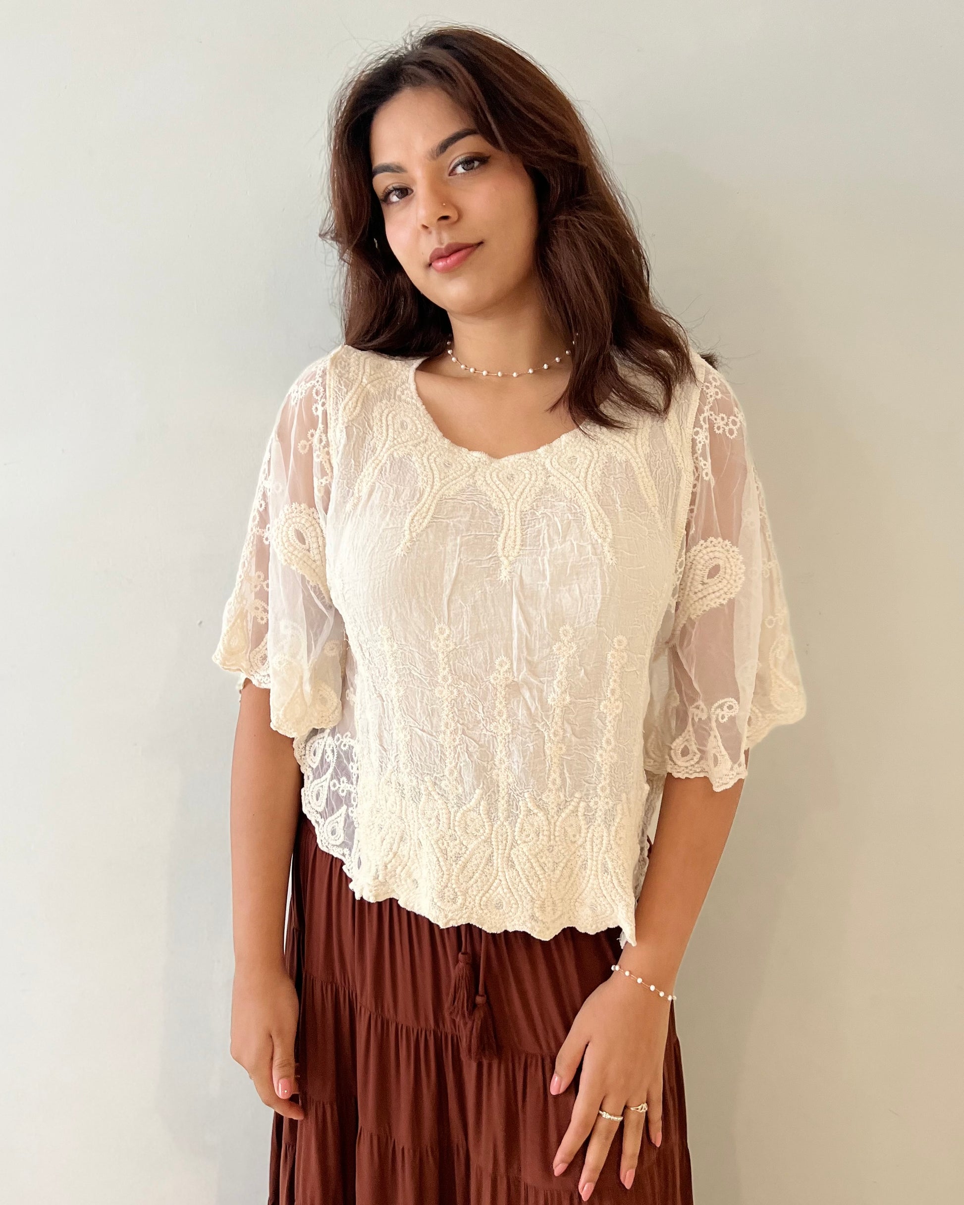 ARIA TOP VINTAGE CREAM