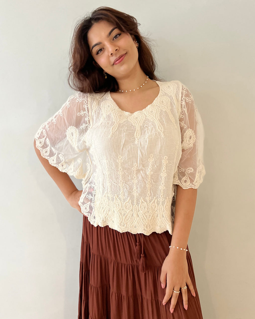 ARIA TOP VINTAGE CREAM