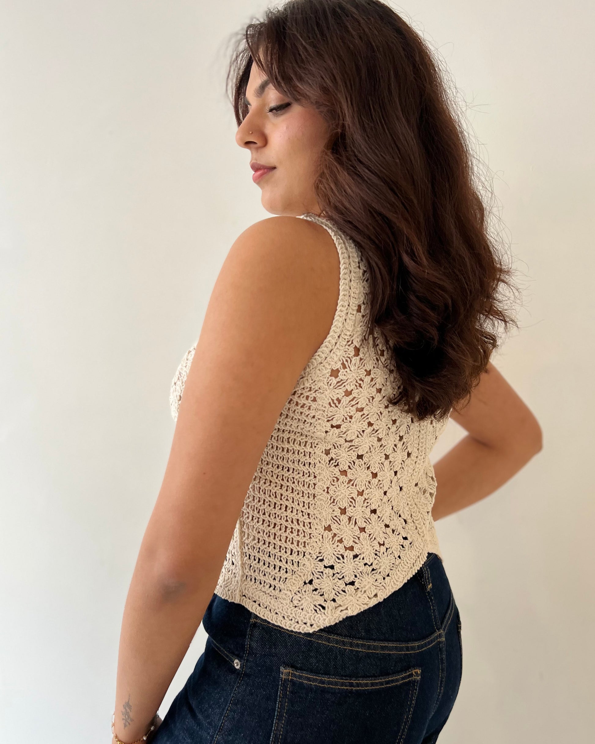 MAHLI VEST VINTAGE CREAM