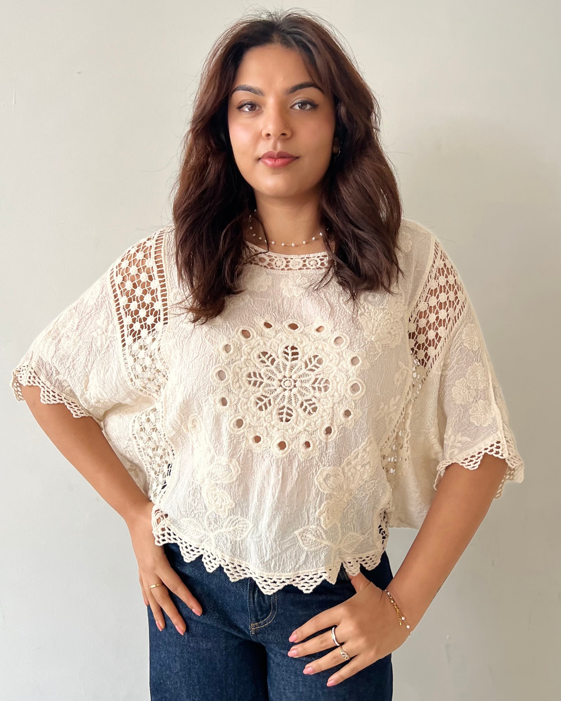 ABBY TOP VINTAGE CREAM