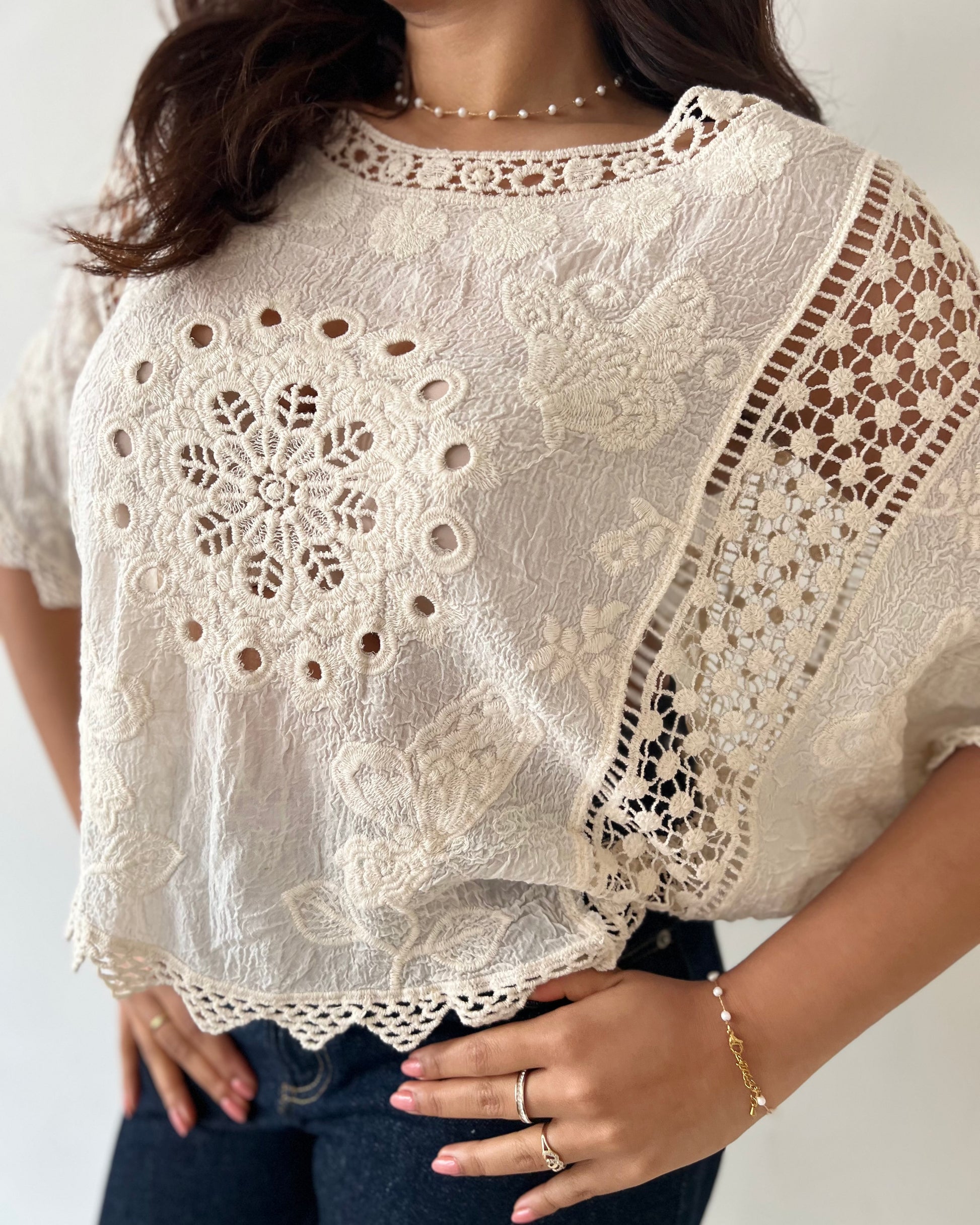 ABBY TOP VINTAGE CREAM
