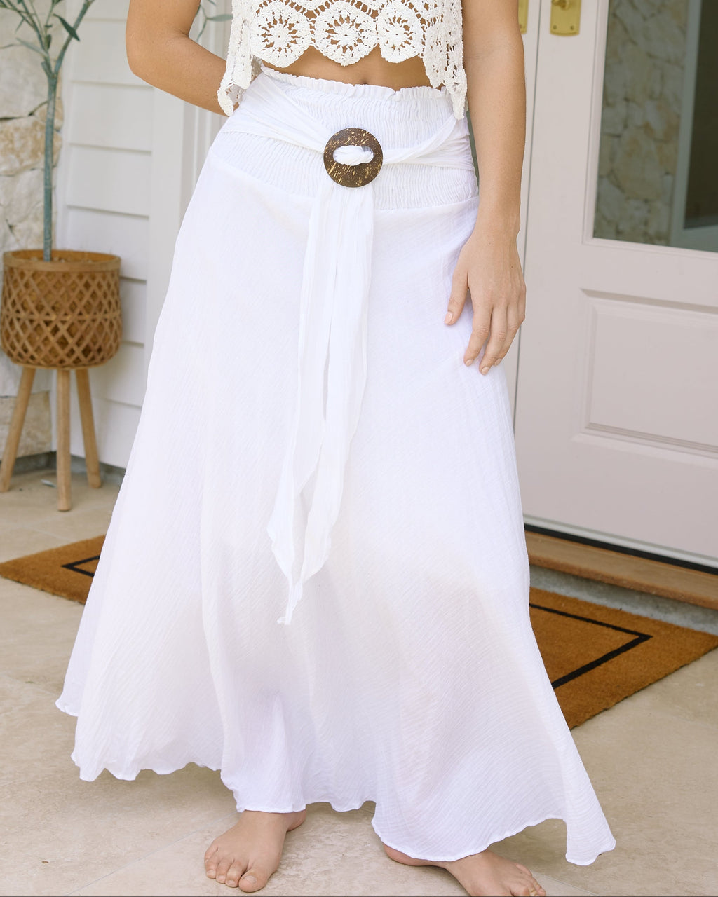 COCO MAXI SKIRT WHITE