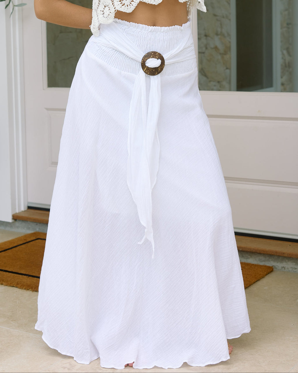 COCO MAXI SKIRT WHITE