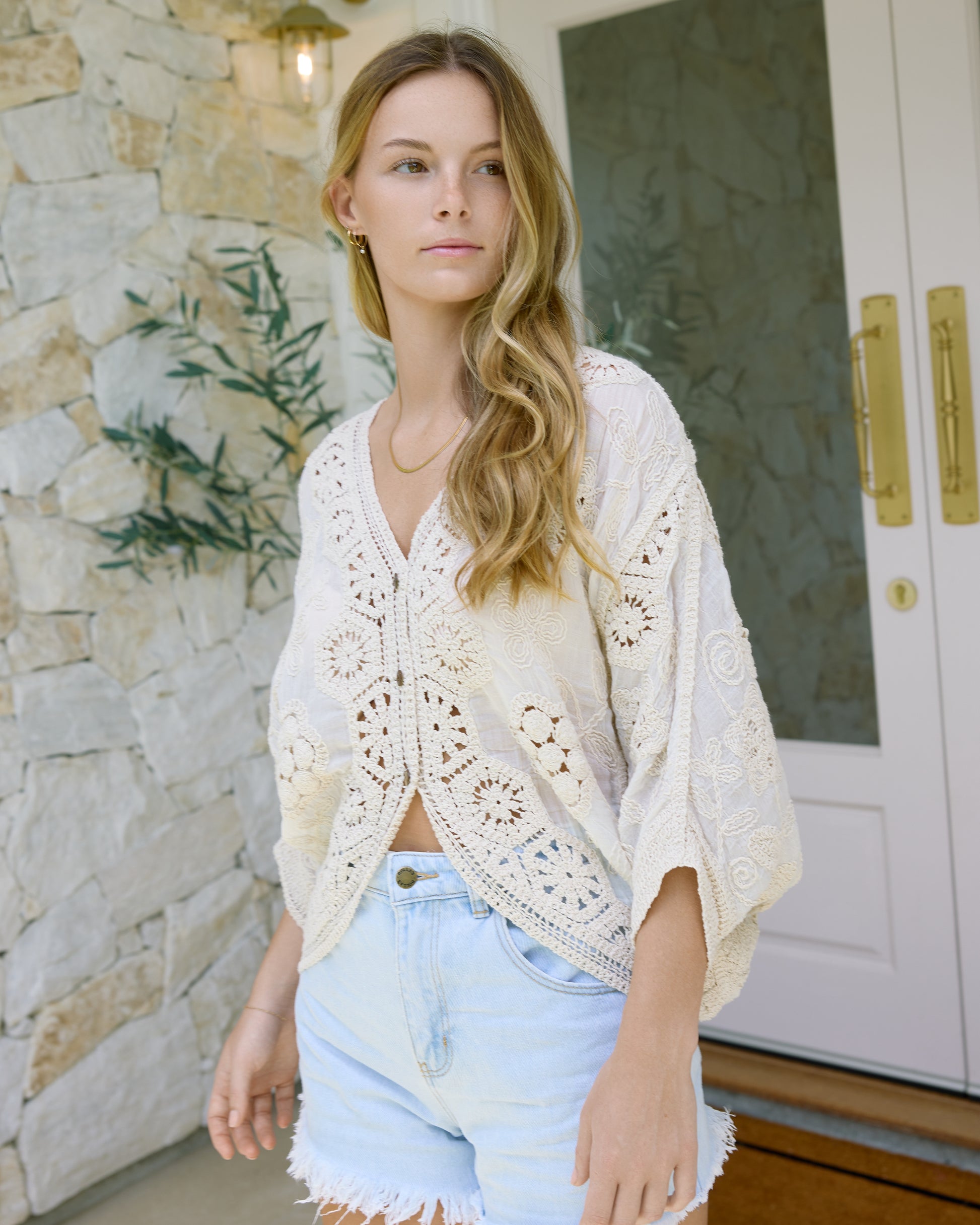 VIDA CARDIGAN VINTAGE CREAM