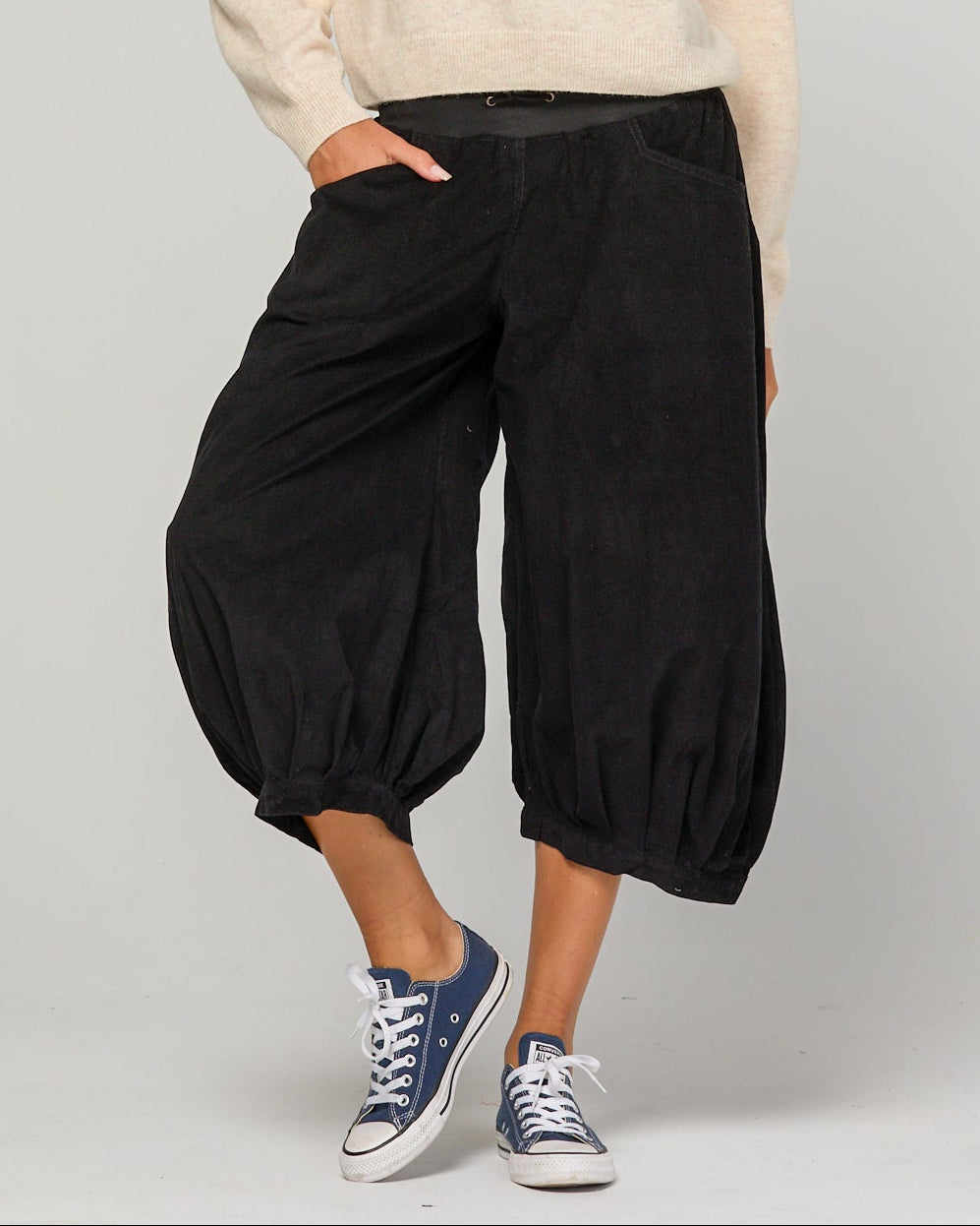 CORD GURU PANT BLACK