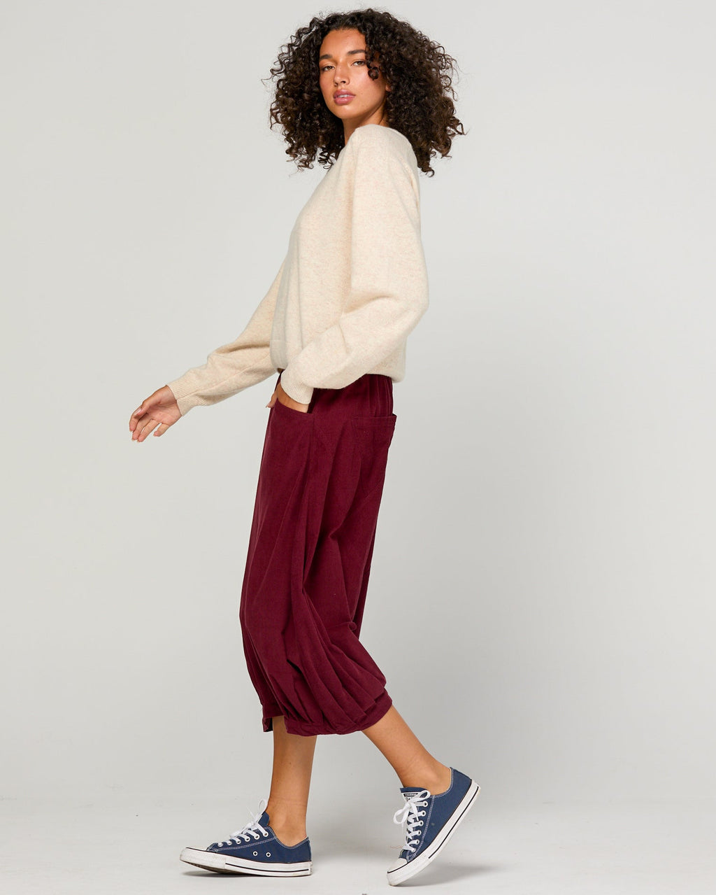 CORD GURU PANT MERLOT