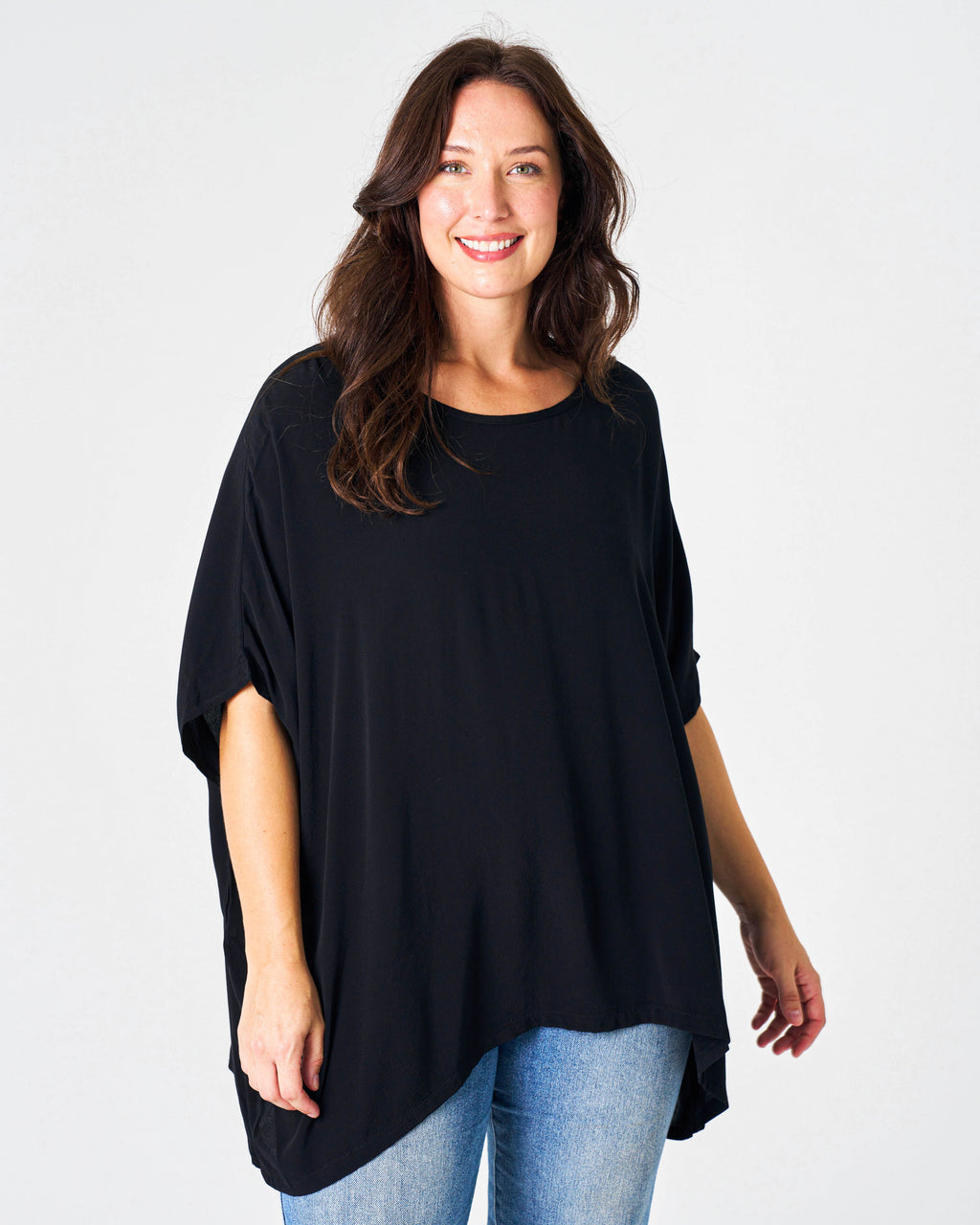 DRAPE TOP BLACK