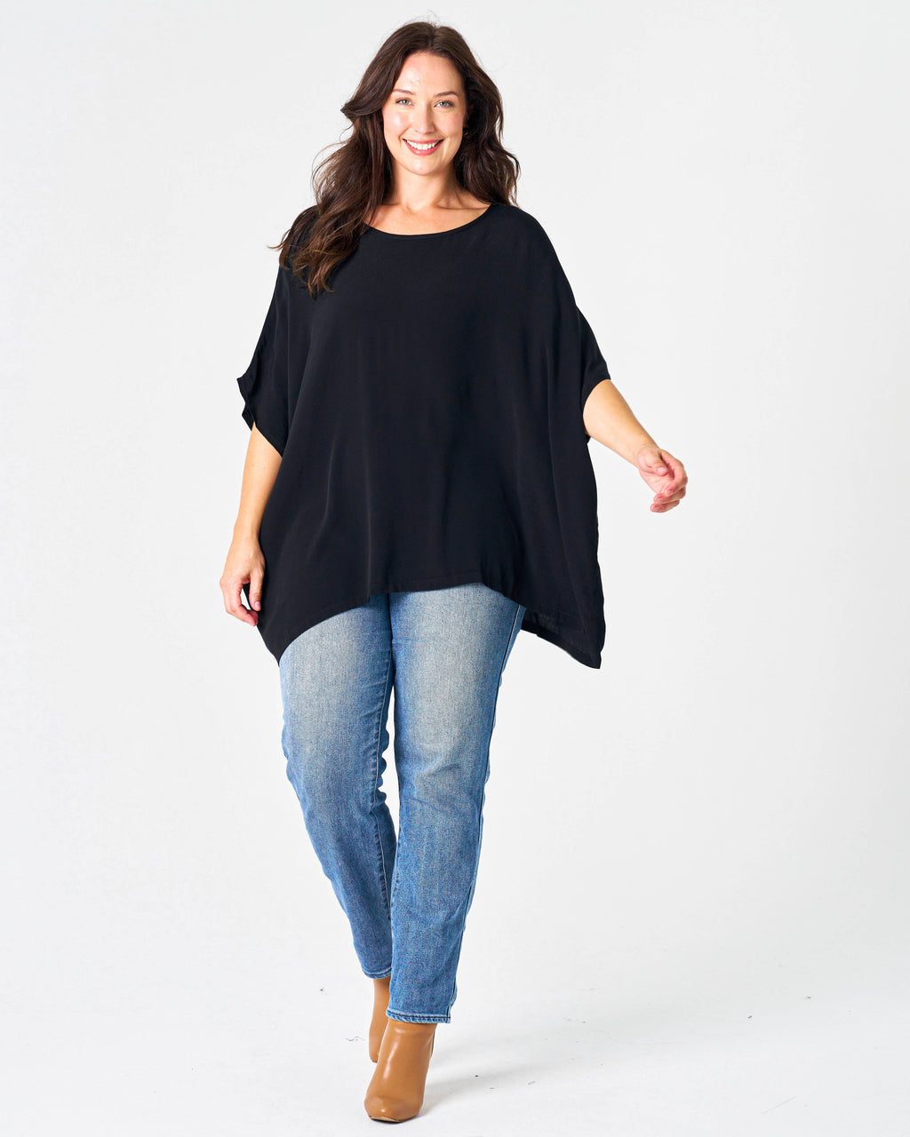 DRAPE TOP BLACK