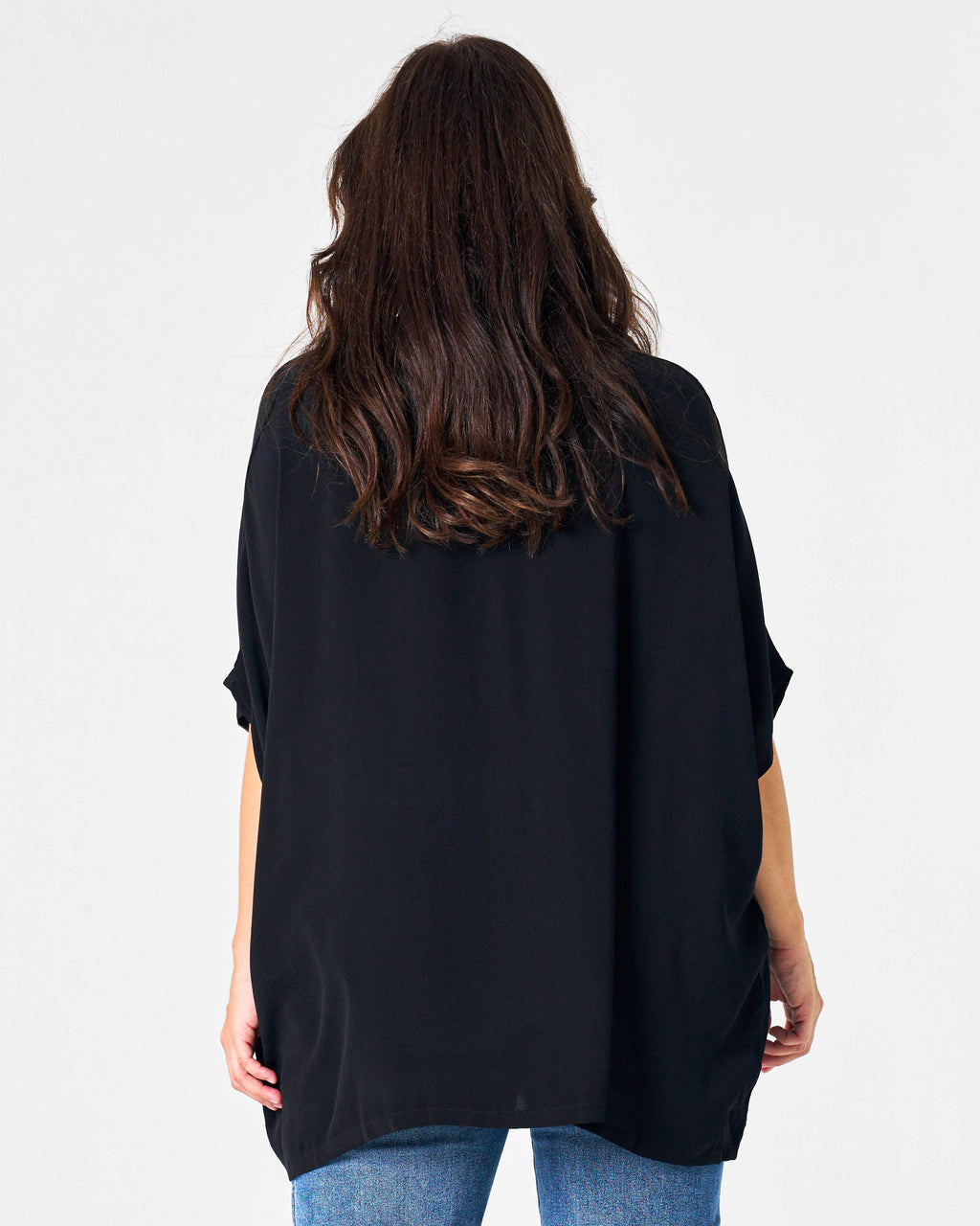 DRAPE TOP BLACK