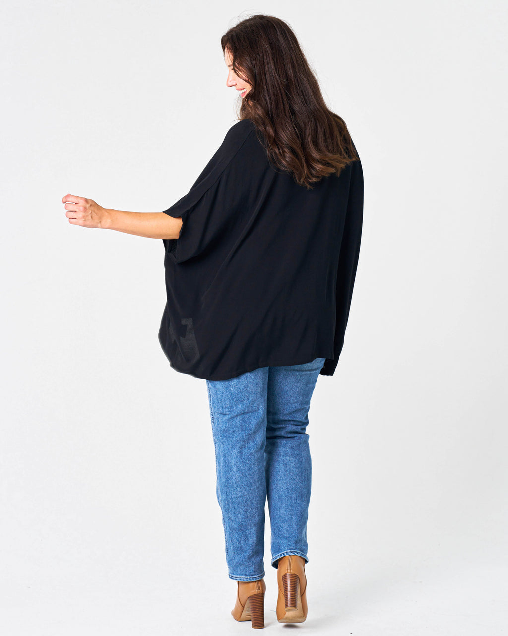 DRAPE TOP BLACK