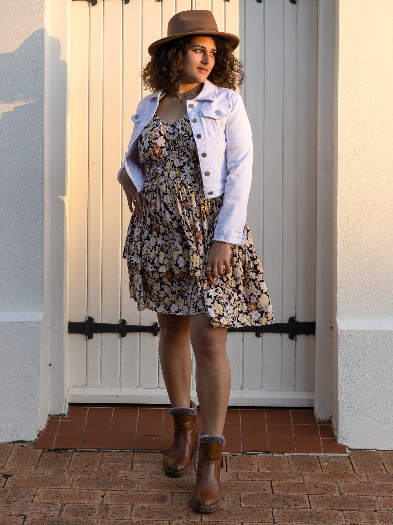 ZARA DENIM JACKET WHITE