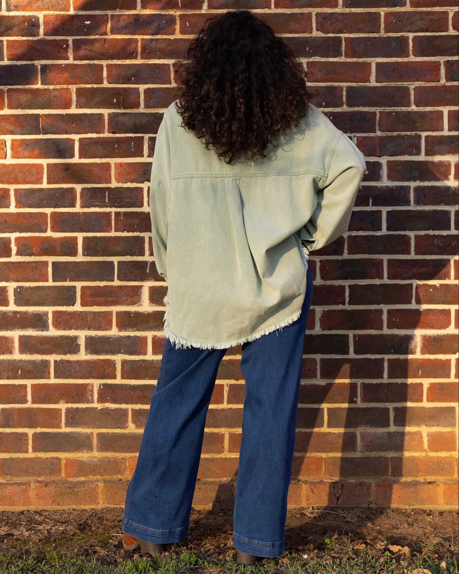 BETTY DENIM JACKET SAGE