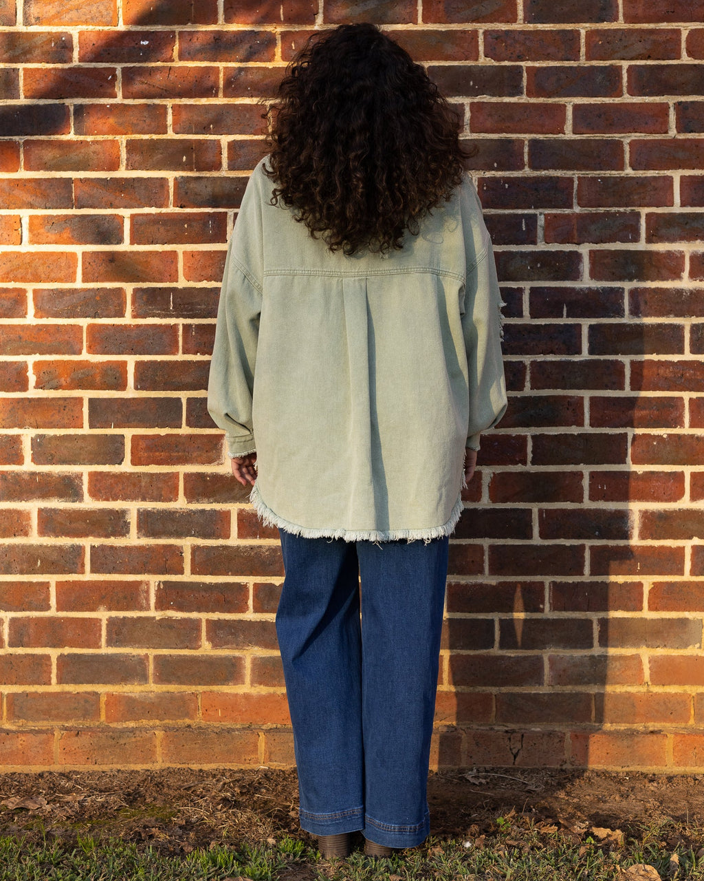 BETTY DENIM JACKET SAGE