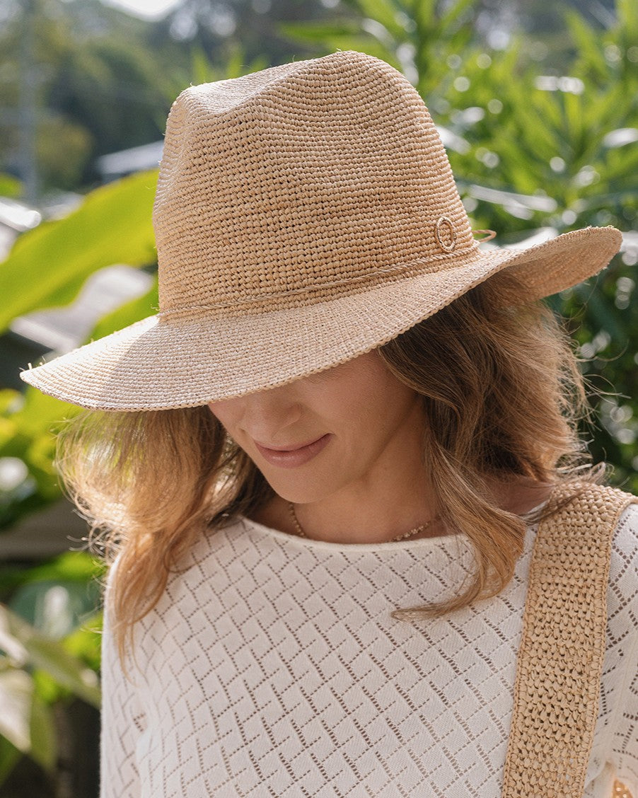 CALLIE PANAMA HAT RAFFIA