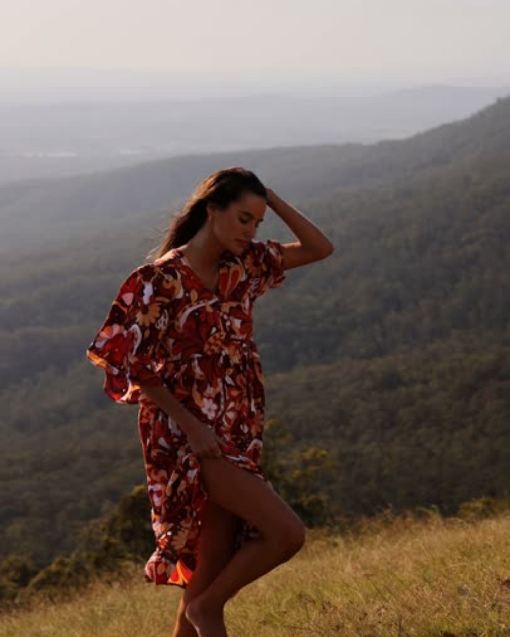 ROSA MAXI DRESS CARAMELLO