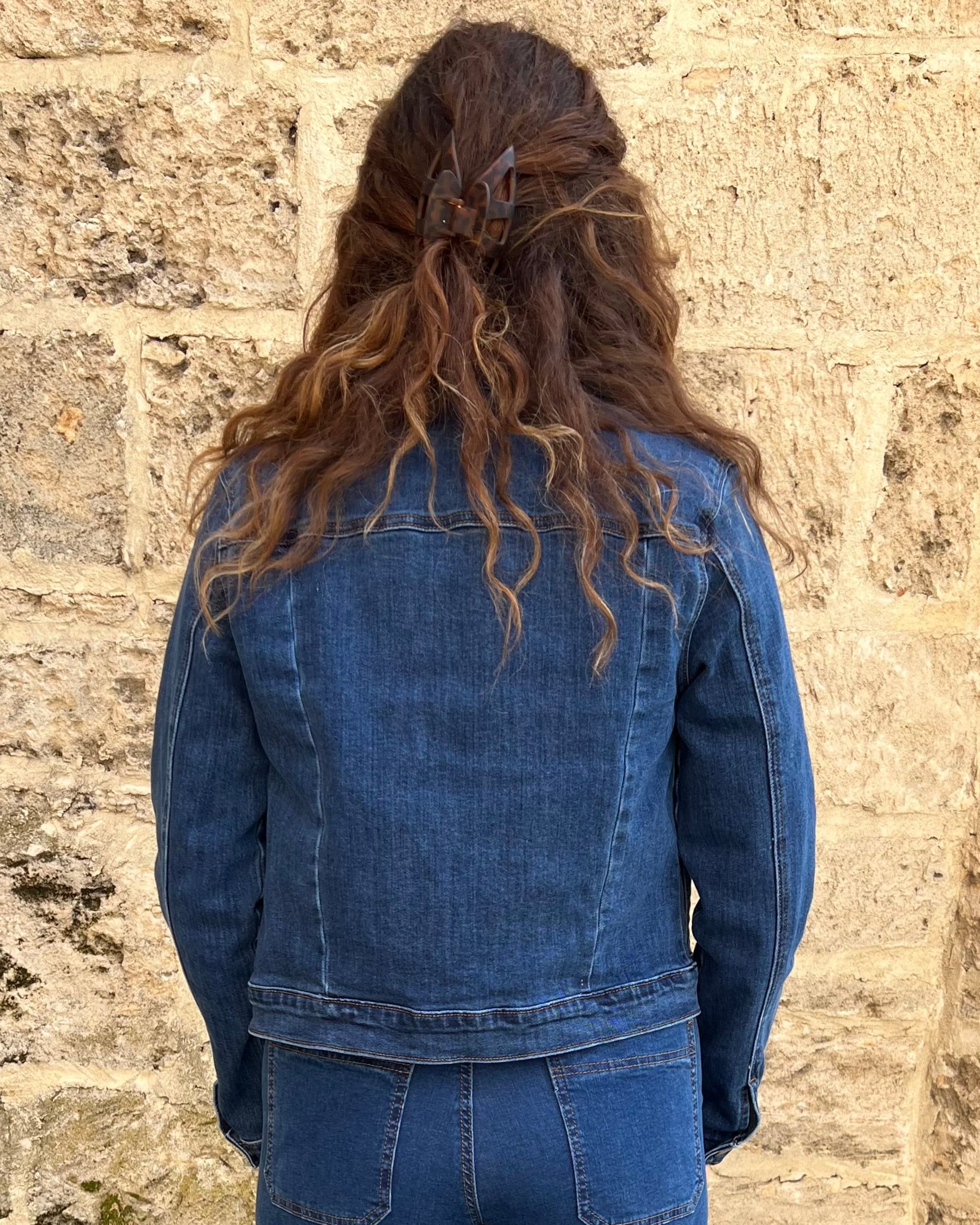GENESIS ZIP DENIM JACKET DARK BLUE