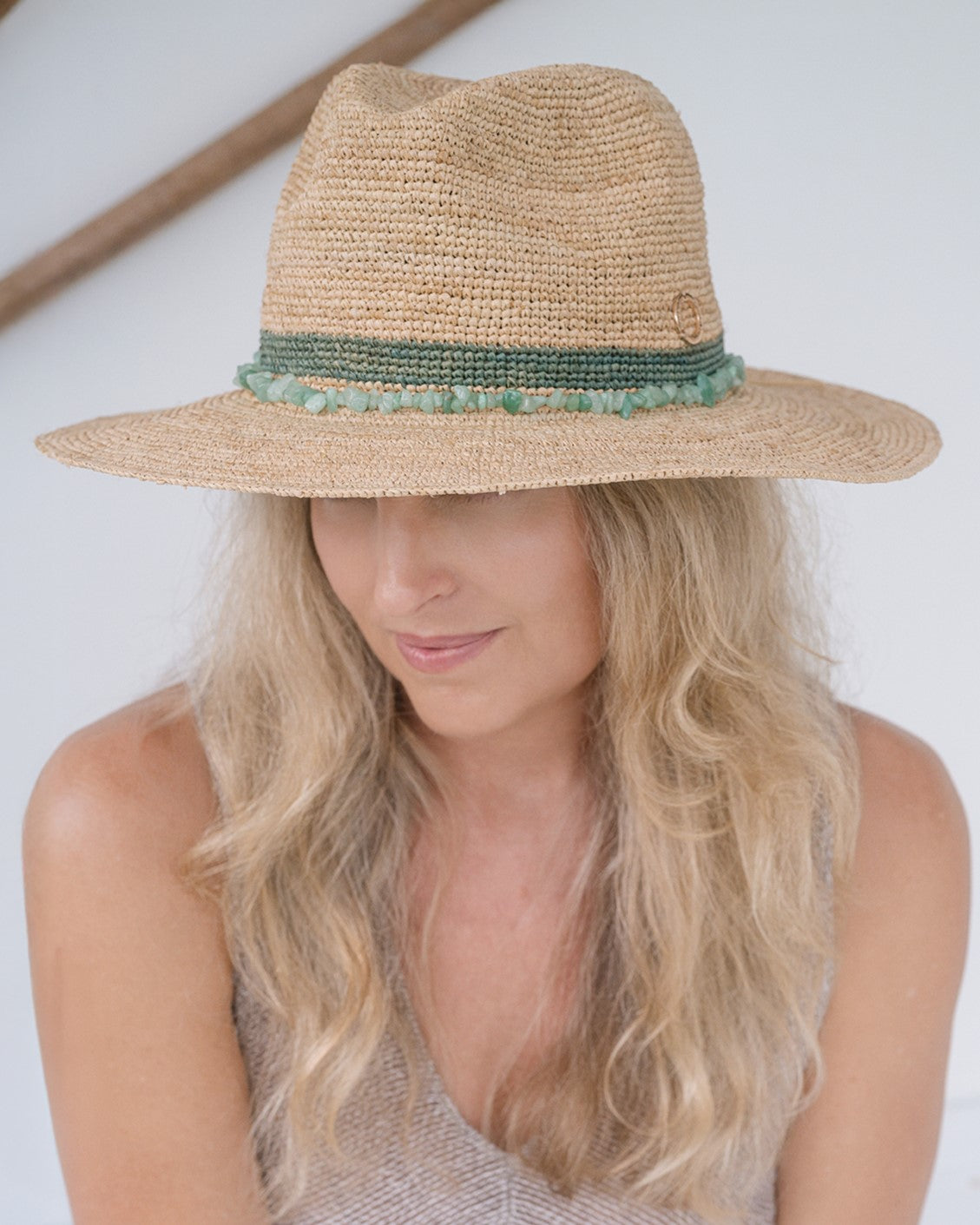 CHELSEA PANAMA HAT EMERALD