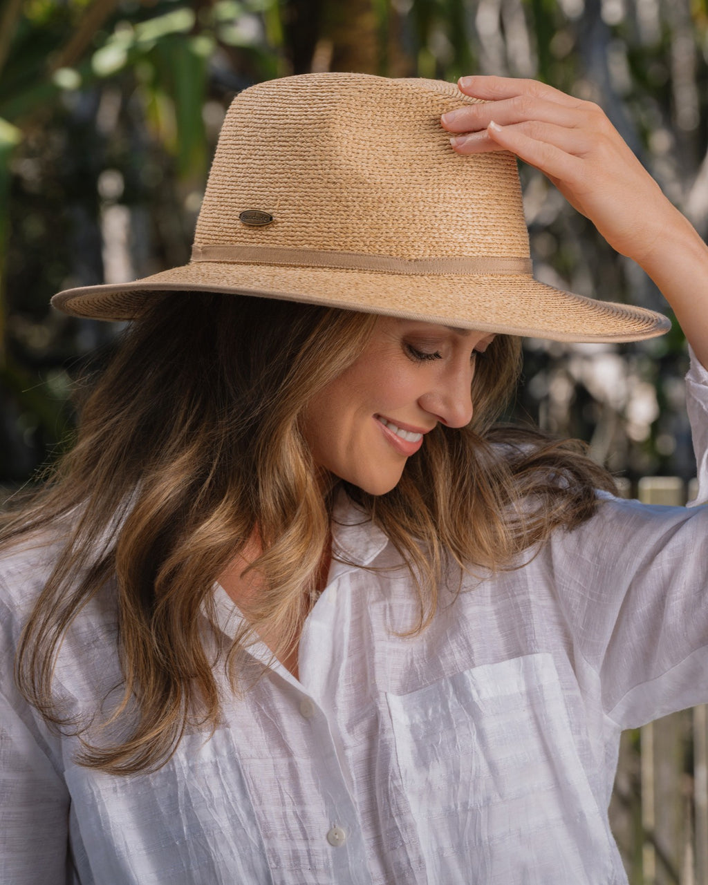 CLARA RAFFIA PANAMA HAT NATURAL