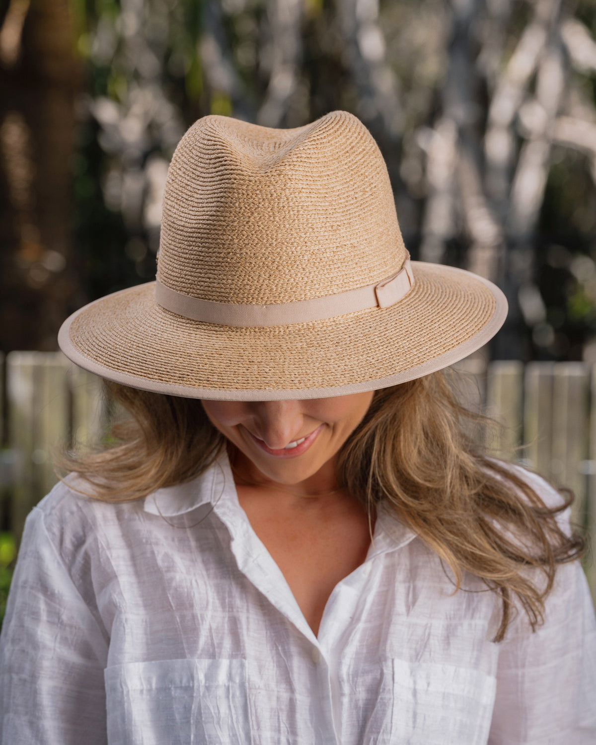 CLARA RAFFIA PANAMA HAT NATURAL