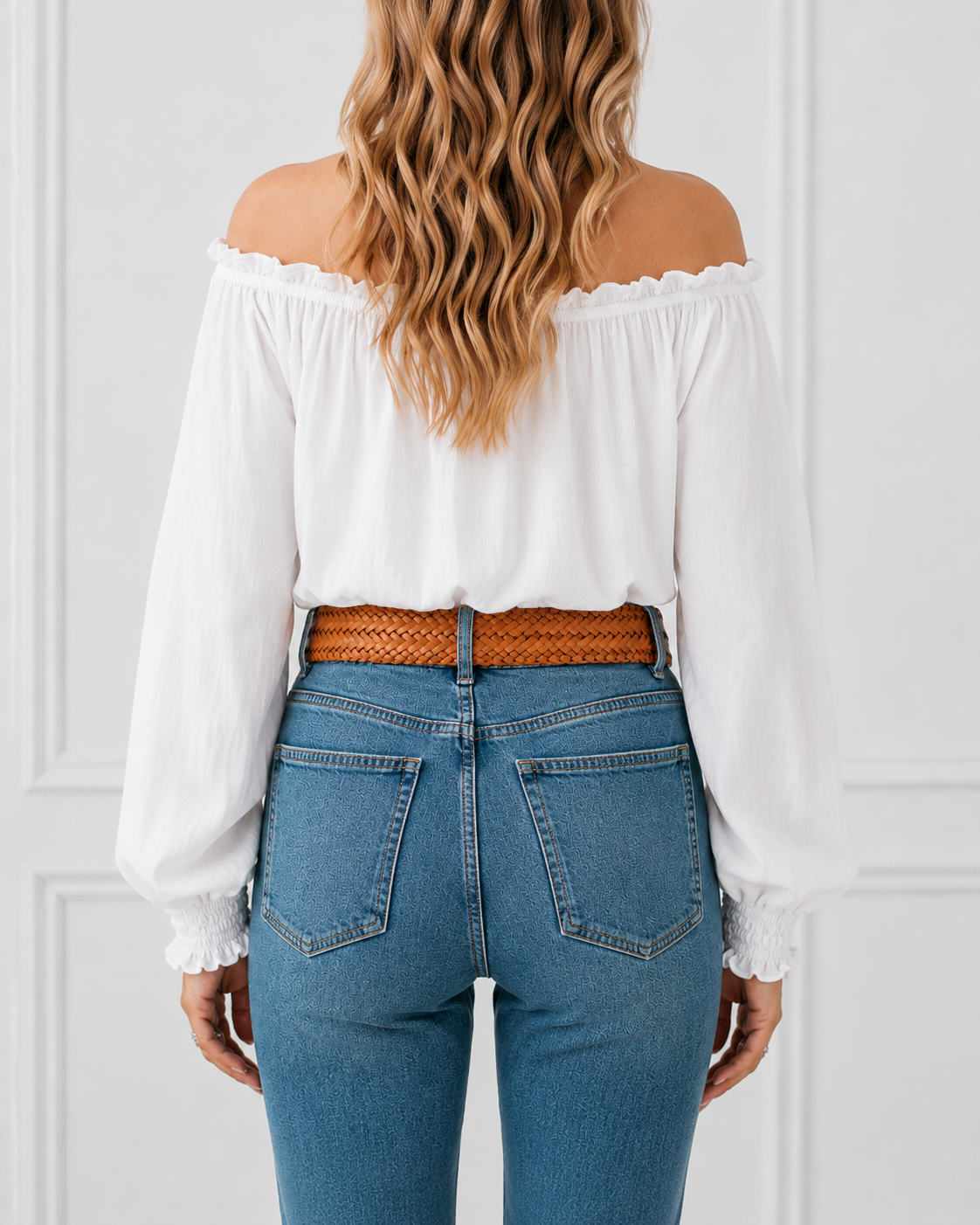 BOHO BRAID BELT TAN