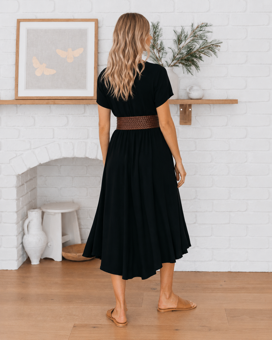 INDIANNA BRAID BELT BROWN