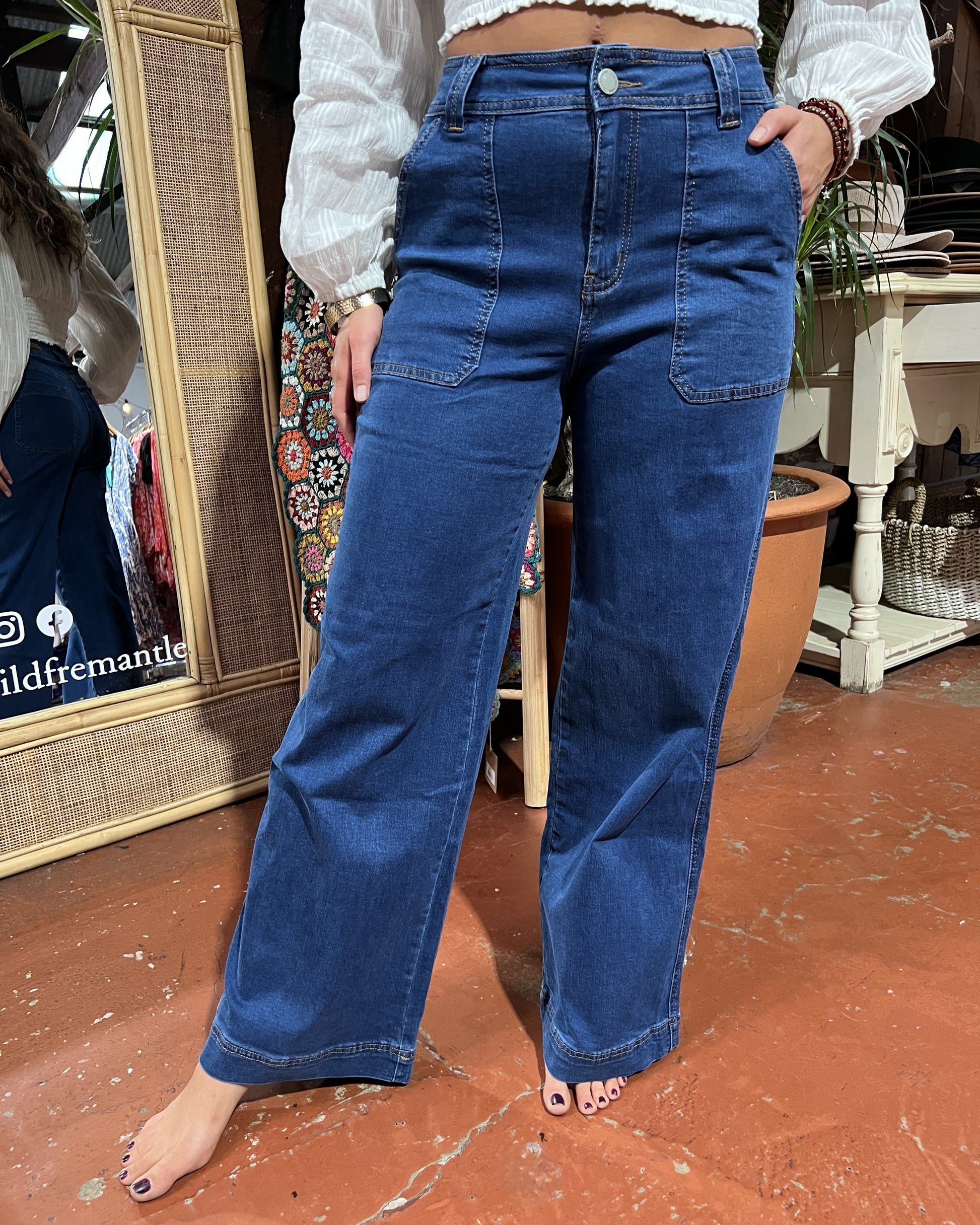 DANI DENIM JEANS DARK BLUE