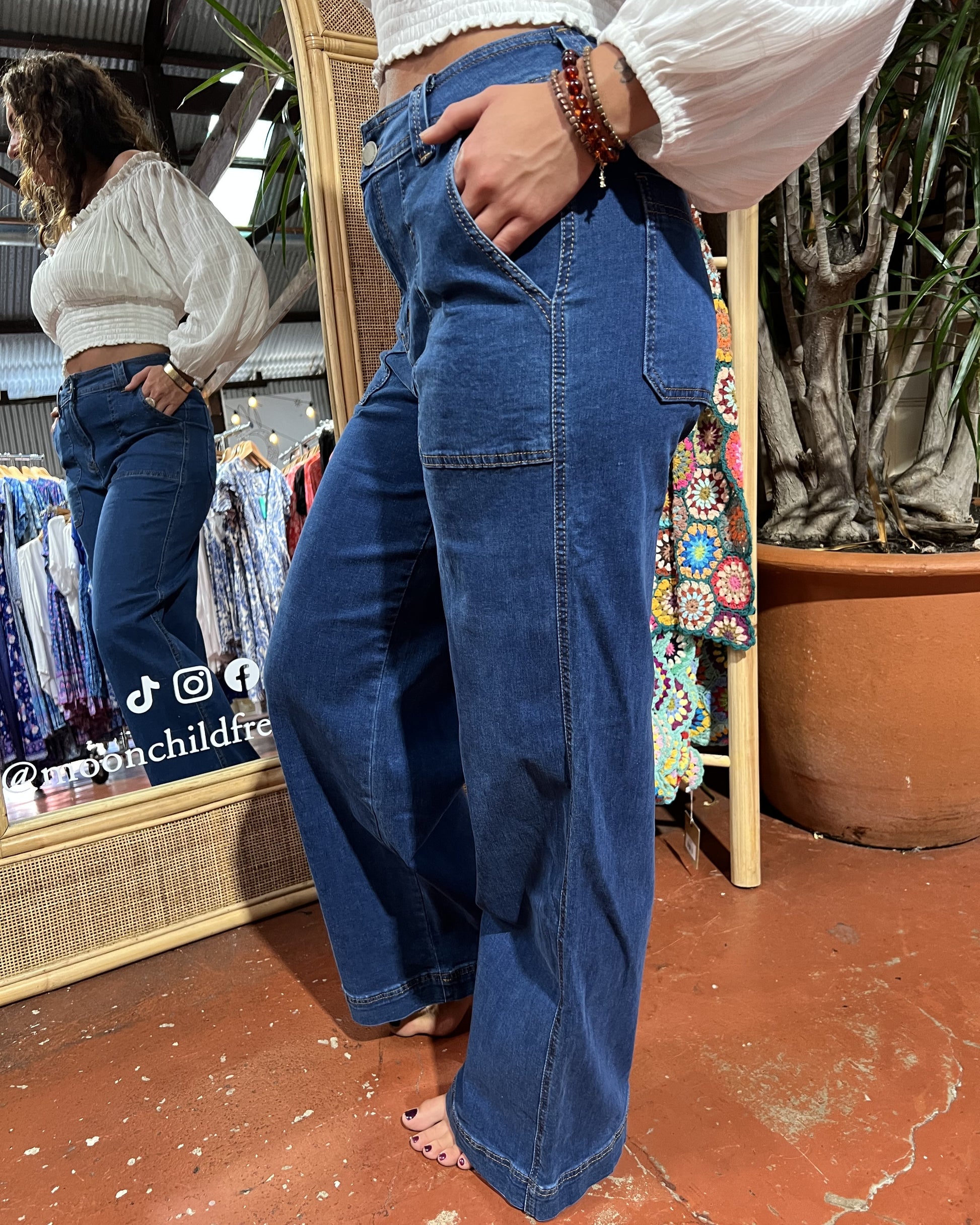 DANI DENIM JEANS DARK BLUE