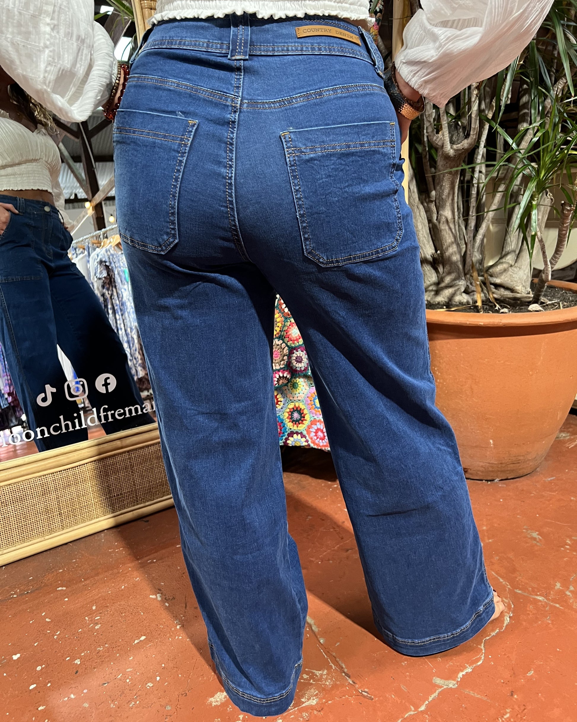 DANI DENIM JEANS DARK BLUE