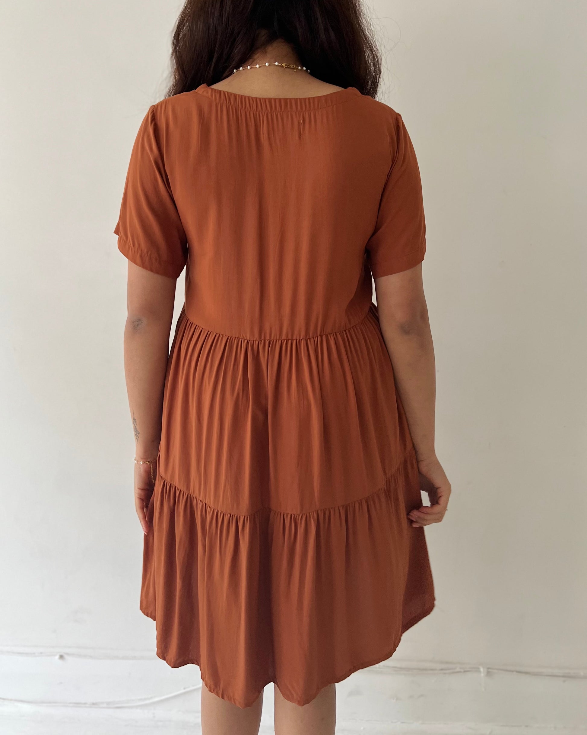 AMY MINI DRESS GINGERBREAD