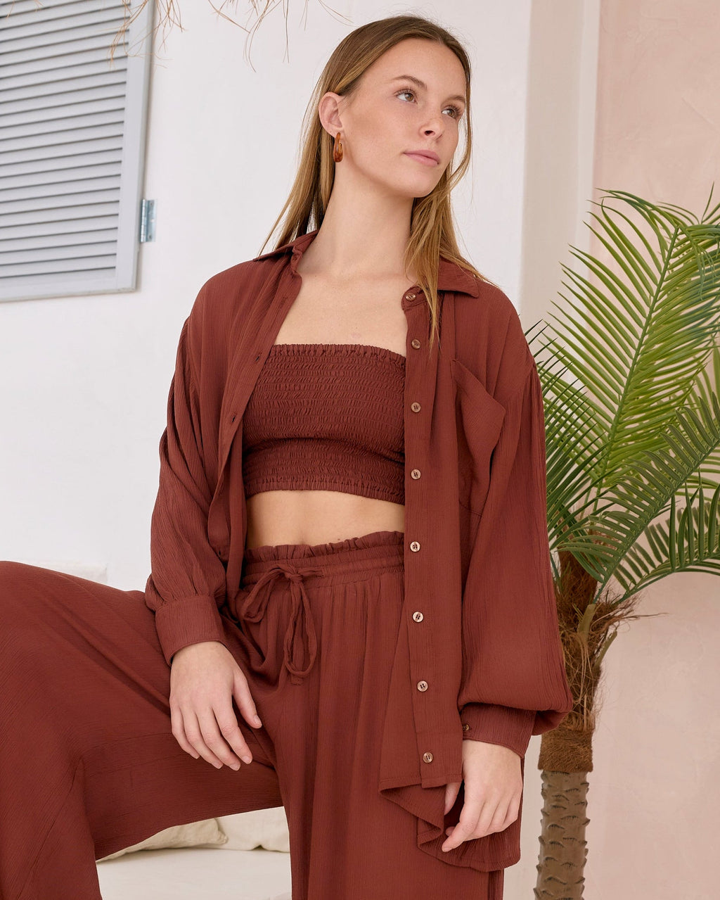 CAROLINE SHIRT MOCHA