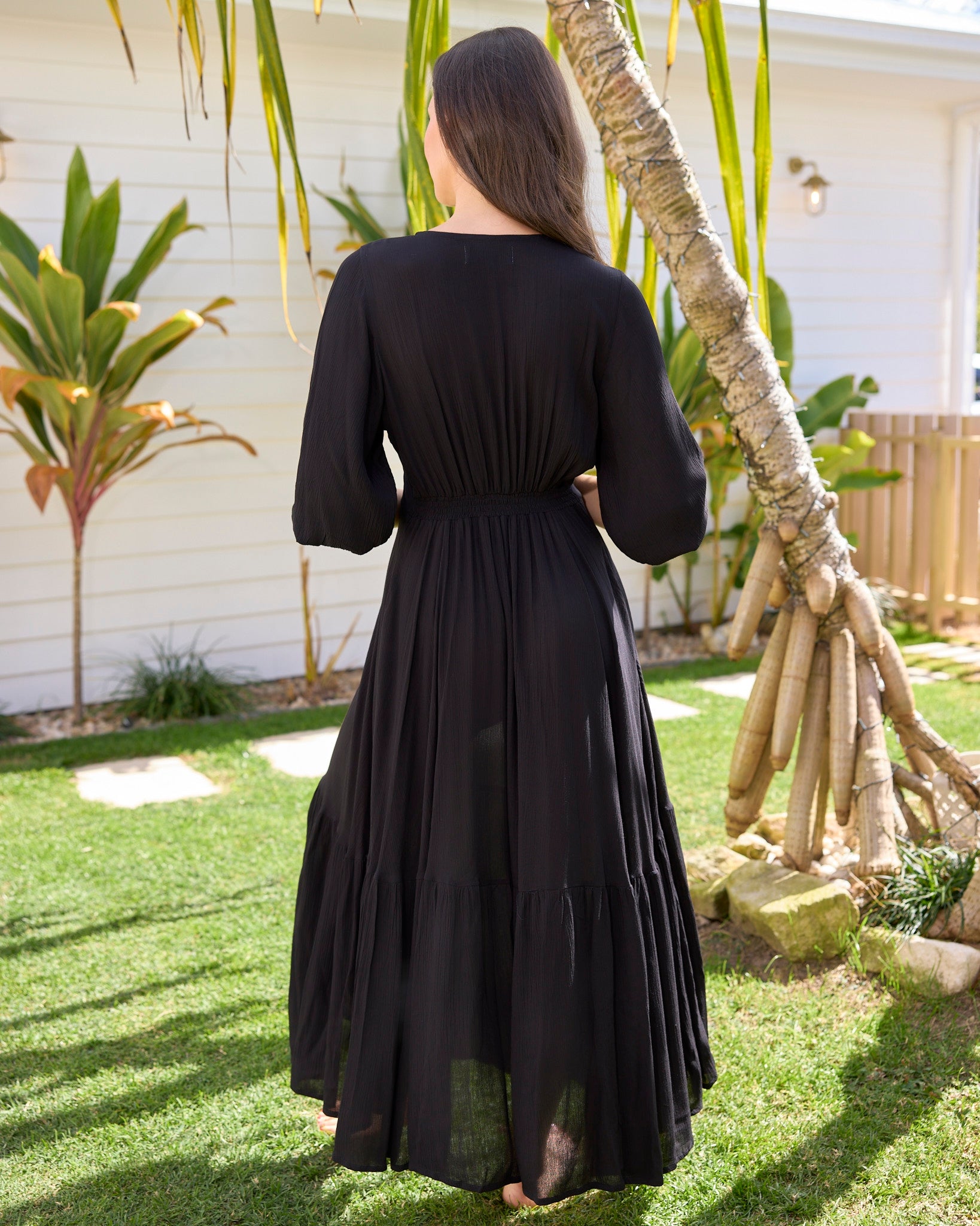 OLYMPIA MAXI DRESS BLACK