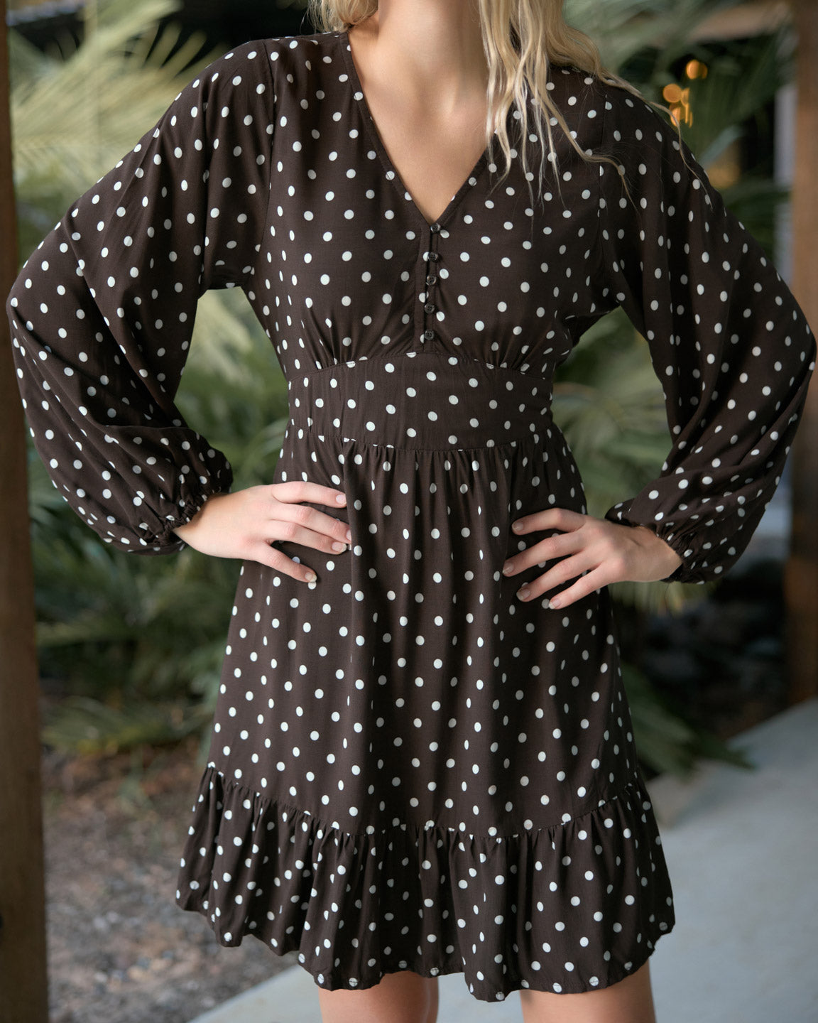 JAYA MINI DRESS FUDGE